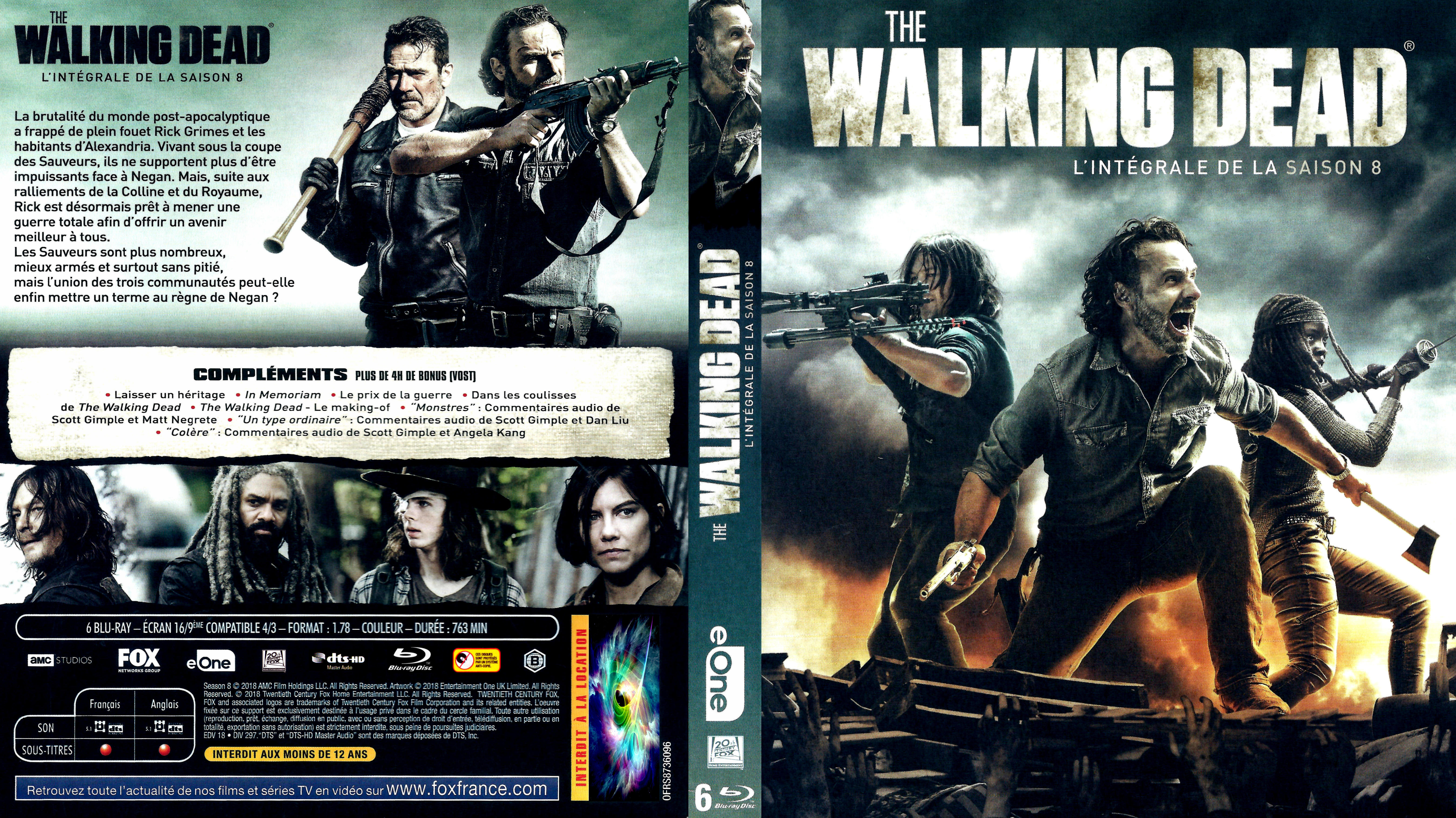 Jaquette DVD The Walking Dead saison 8 (BLU-RAY)