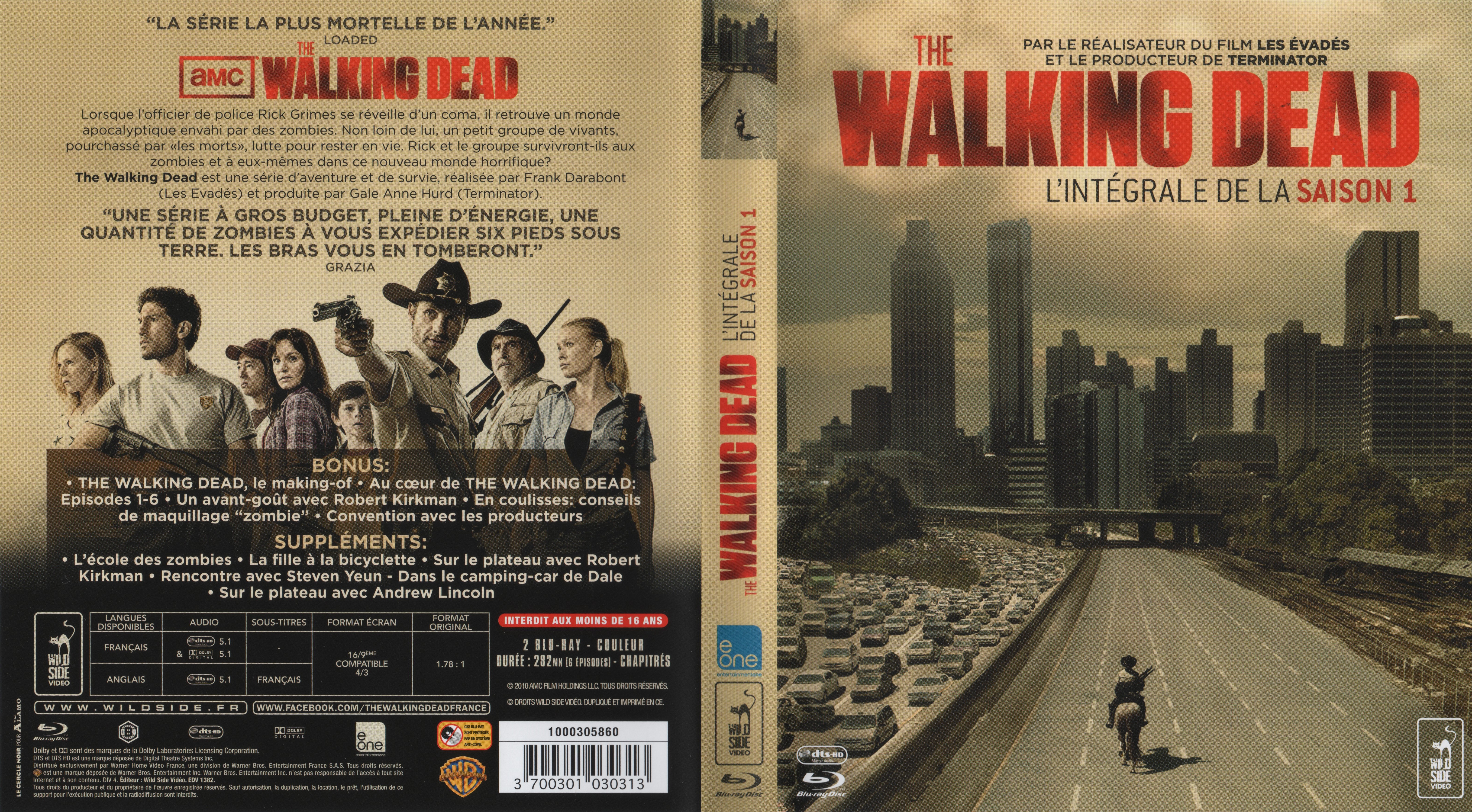 Jaquette DVD The Walking dead Saison 1 (BLU-RAY) v2