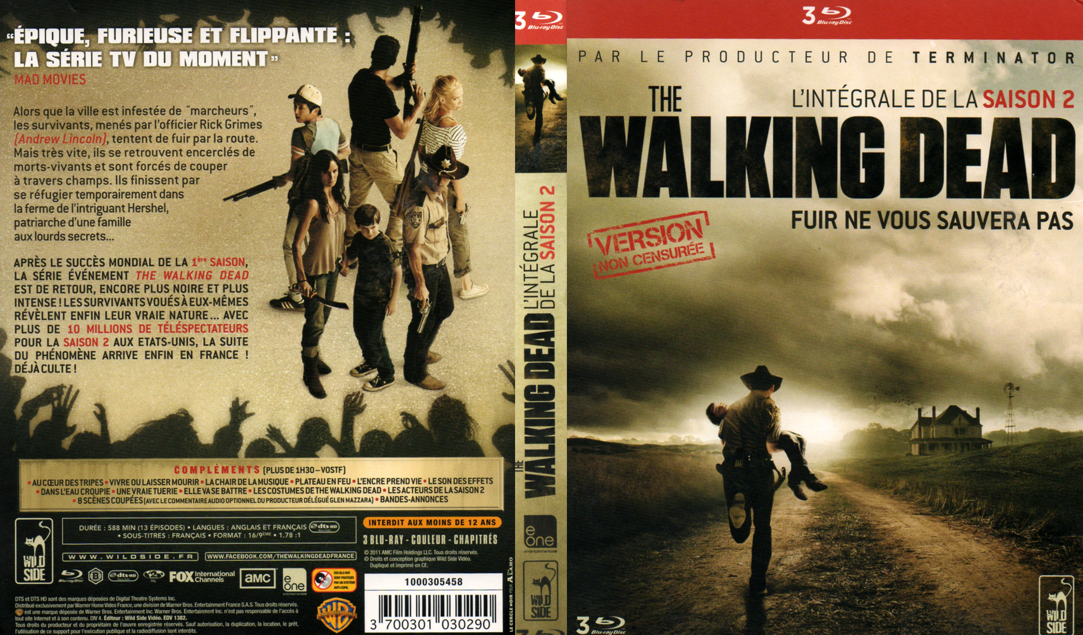 Jaquette DVD The Walking dead Saison 2 (BLU-RAY)