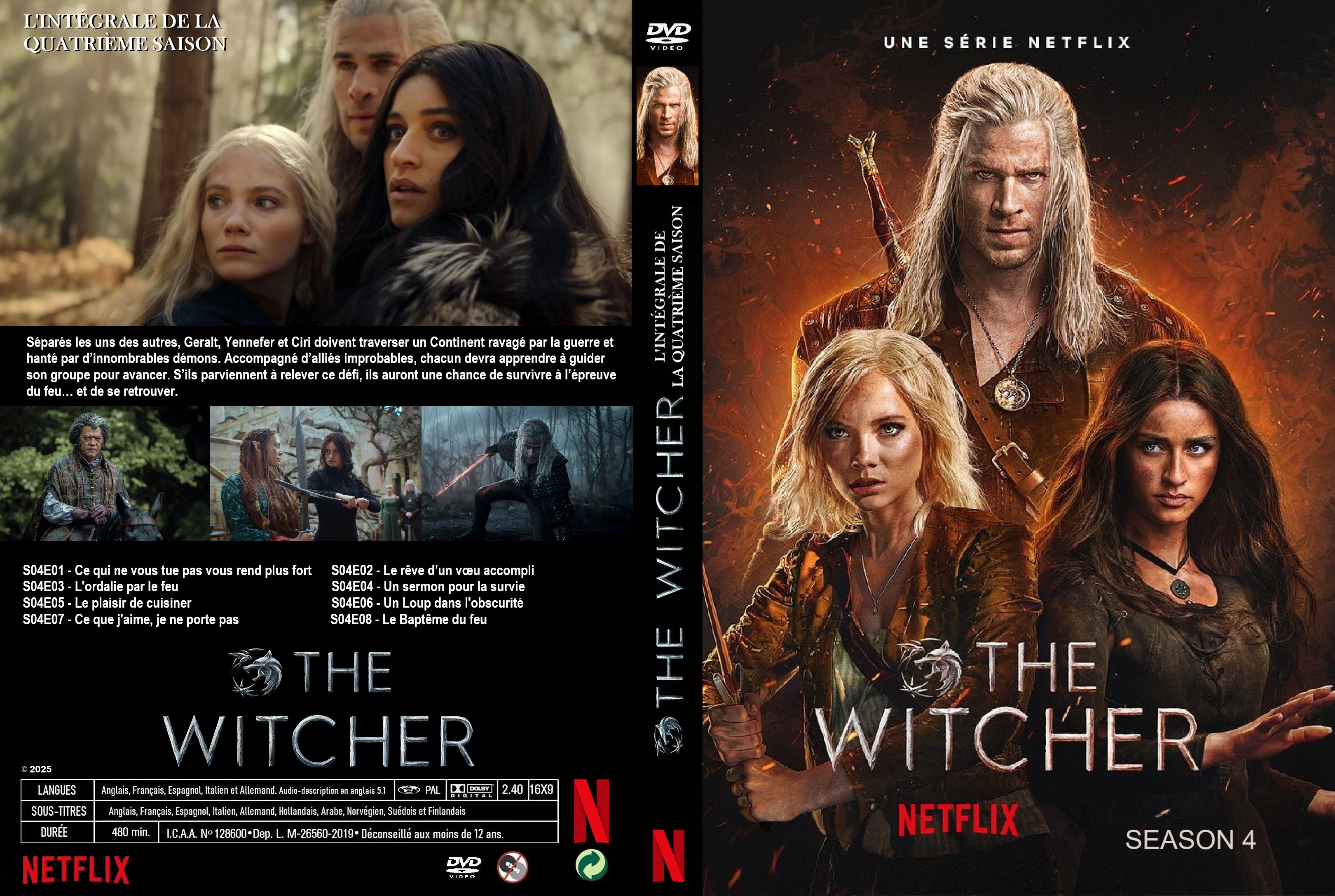 Jaquette DVD The Witcher Saison 04 Custom