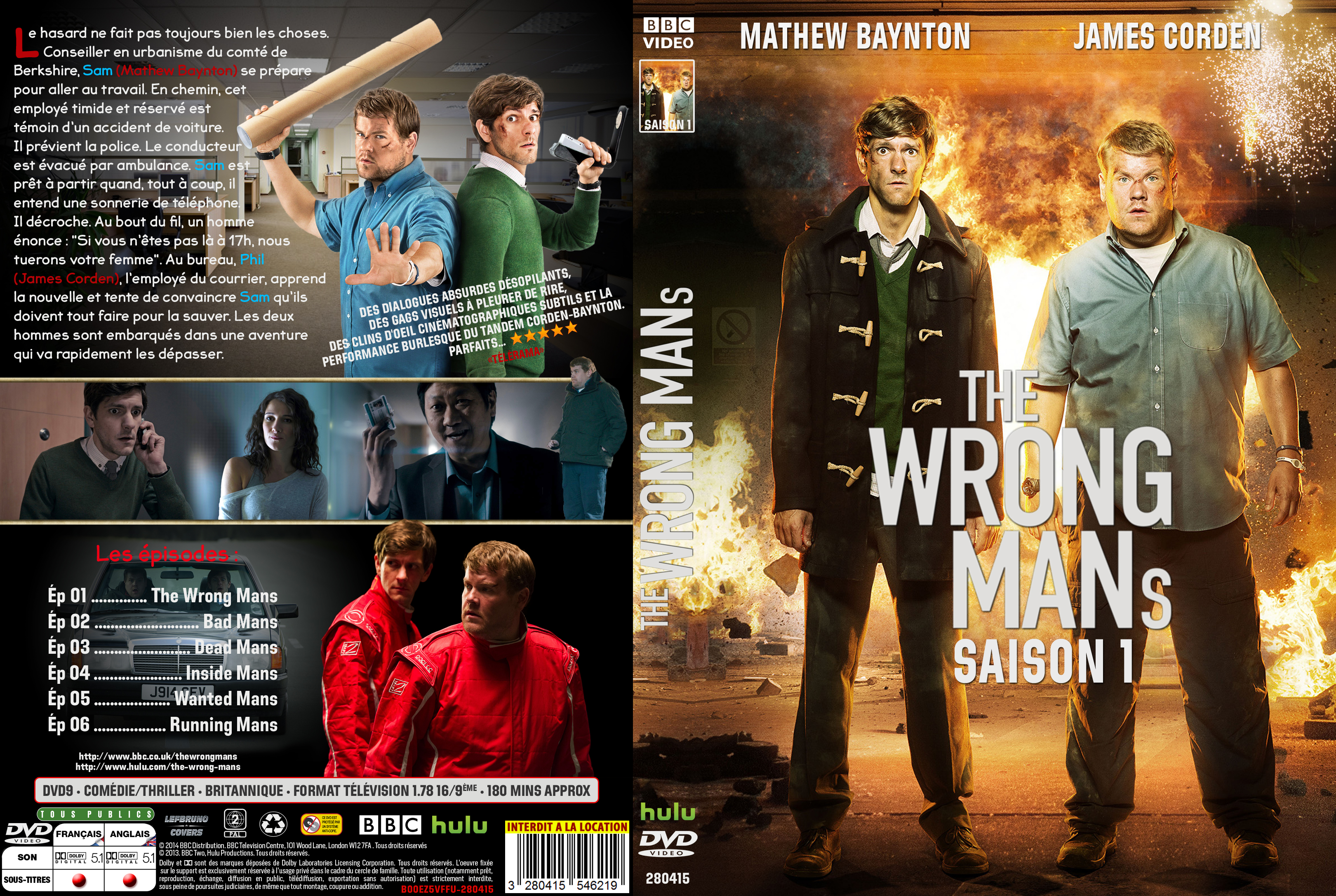 Jaquette DVD The Wrong Mans saison 1 custom