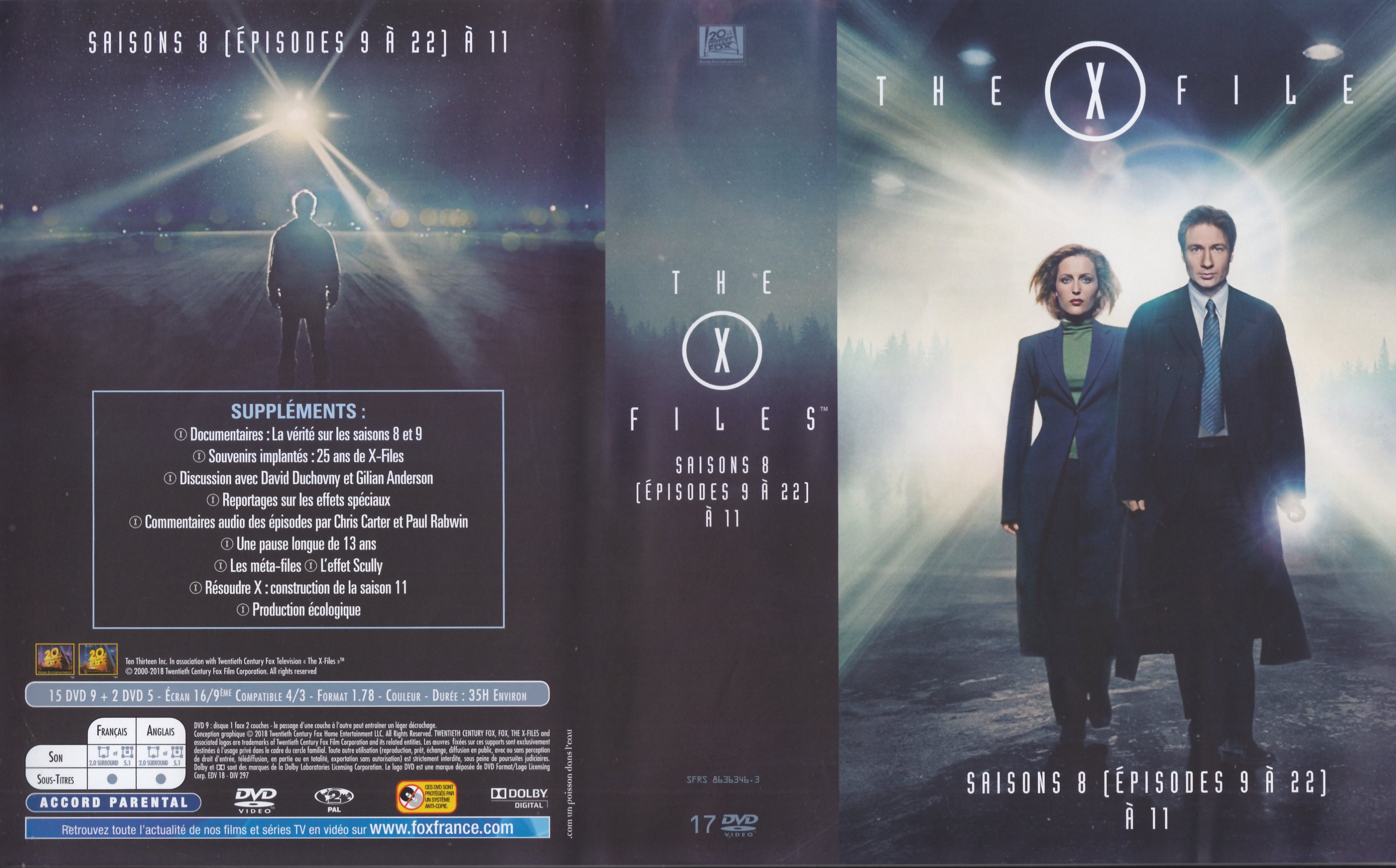 Jaquette DVD The X Files Saison 8 a 11 COFFRET