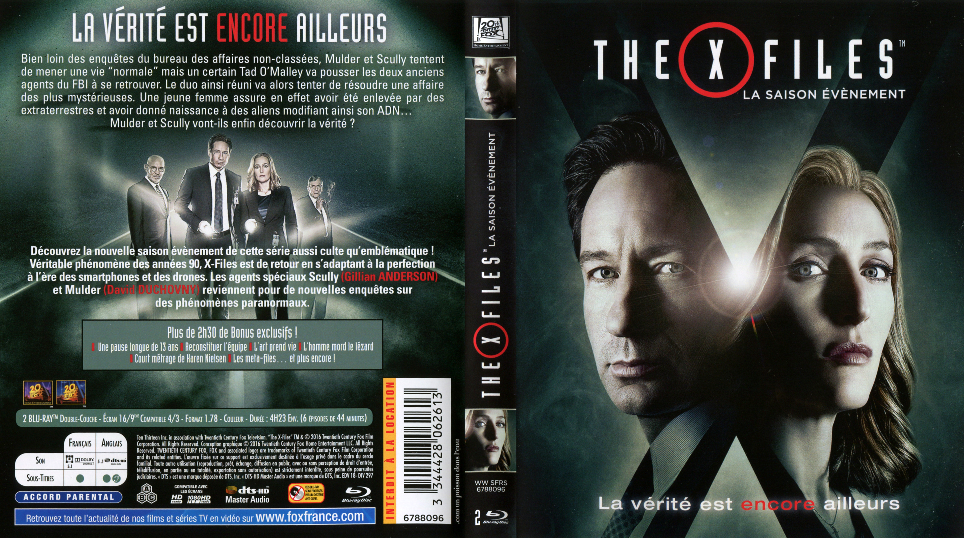 Jaquette DVD The X Files Saison Evnement