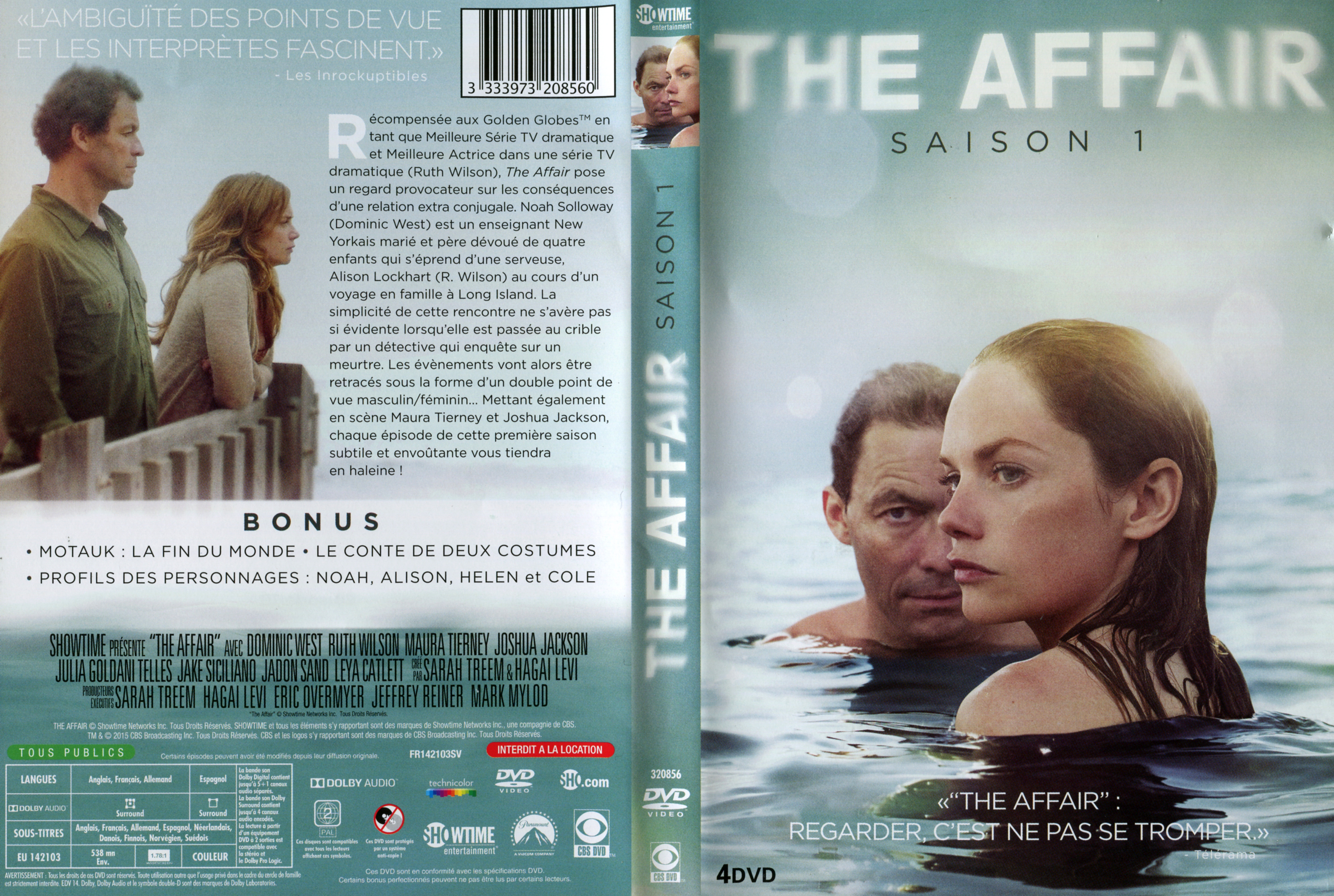 Jaquette DVD The affair saison 1