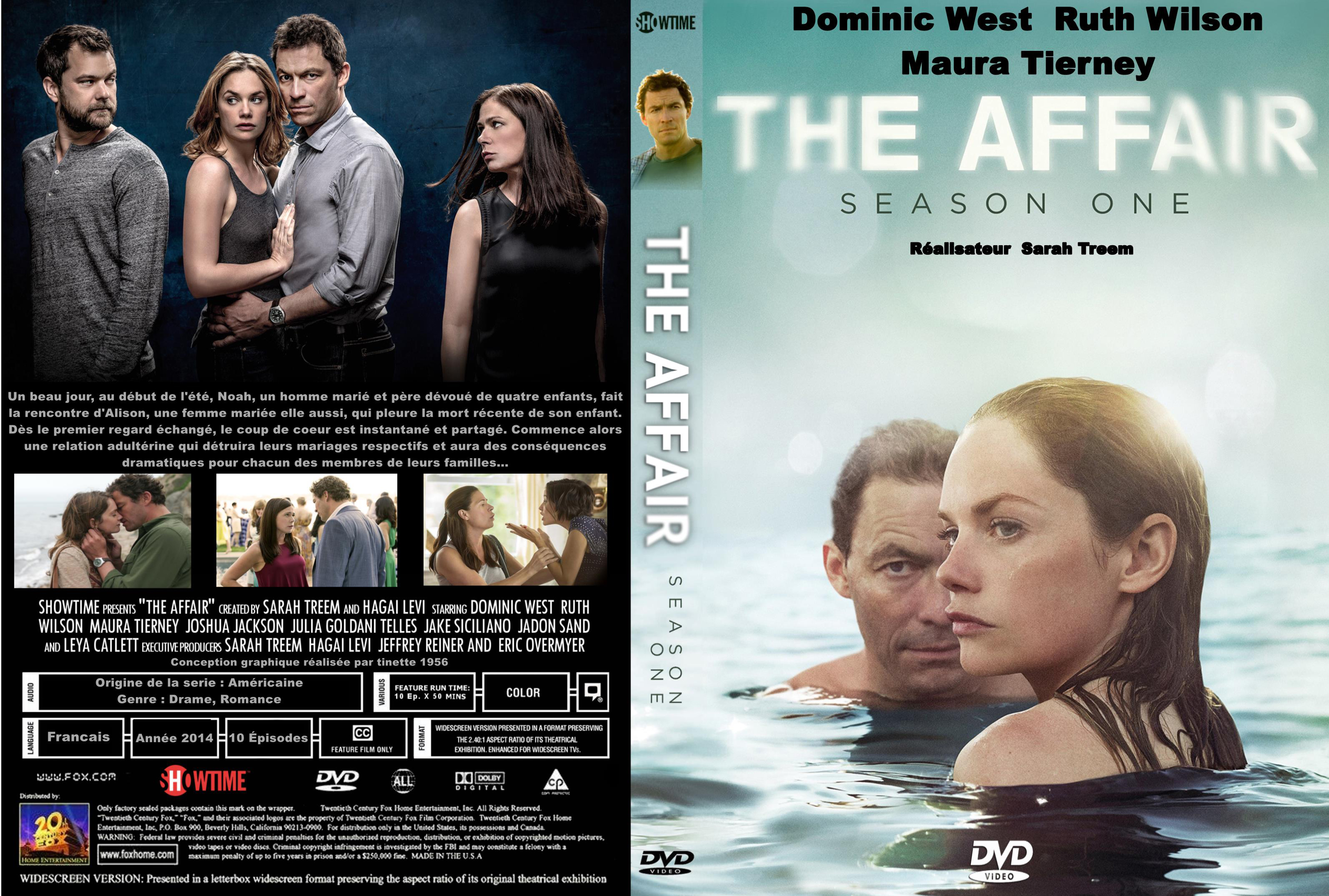 Jaquette DVD The affair saison 1 custom