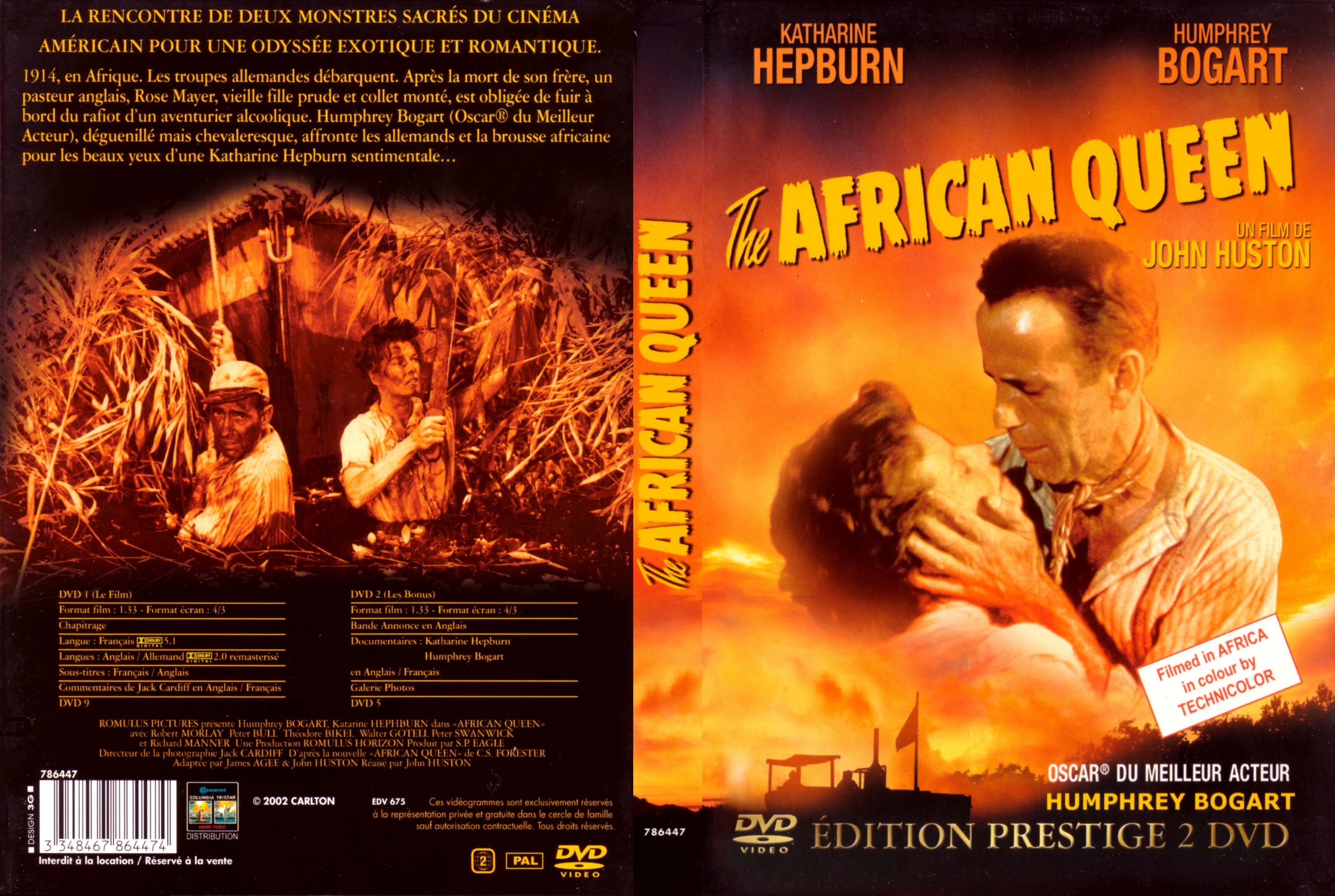 Jaquette DVD The african queen