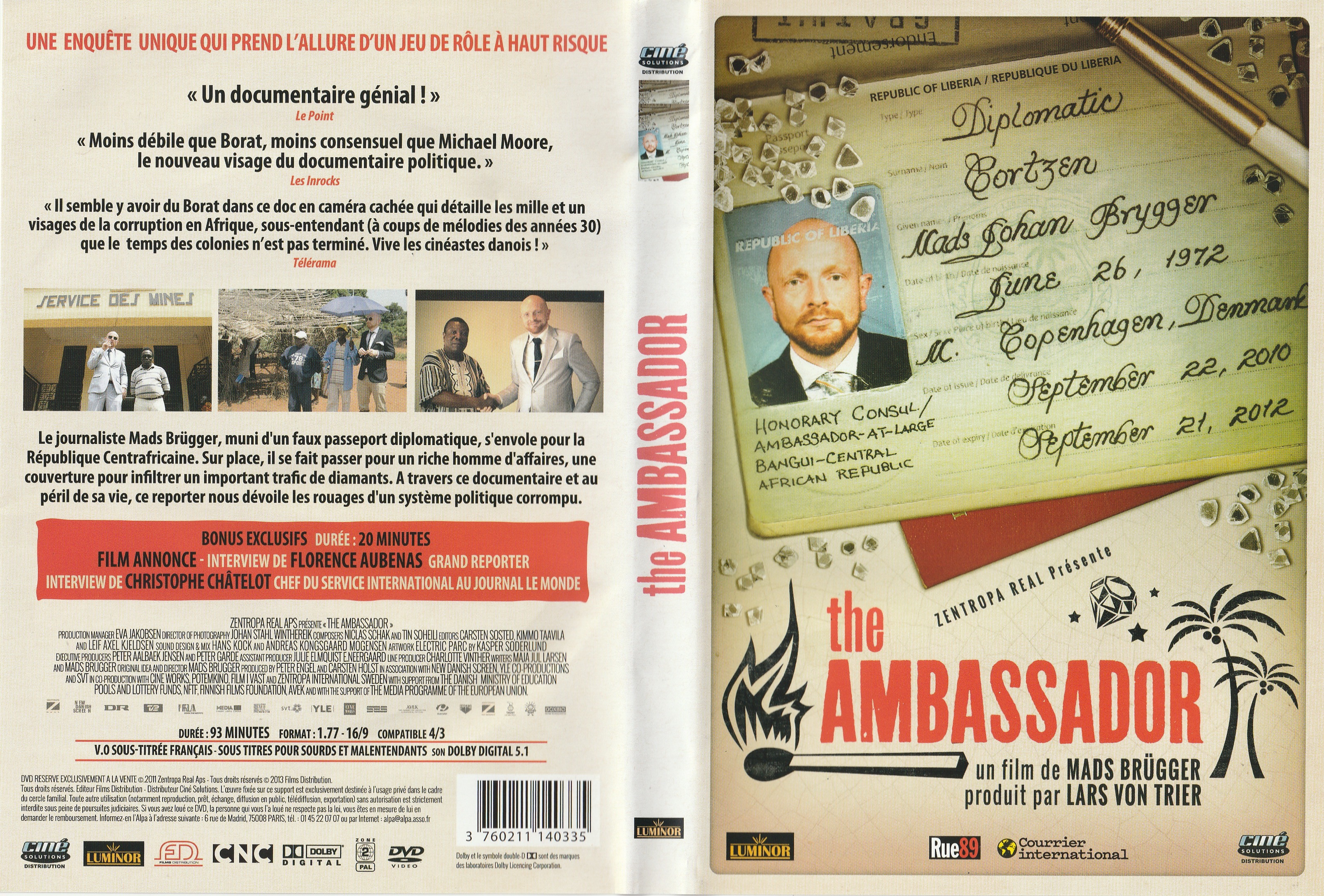 Jaquette DVD The ambassador (2013)