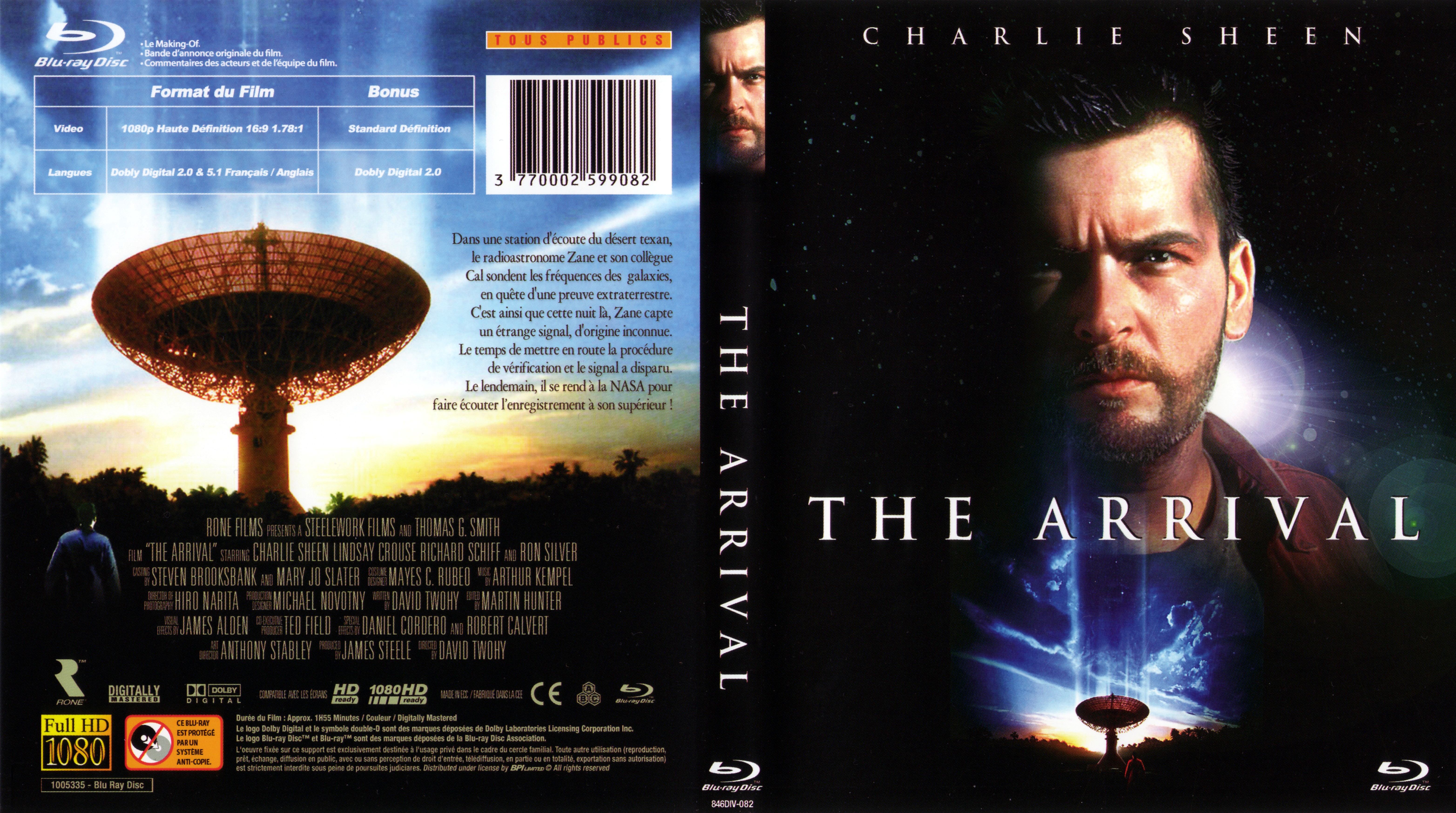 Jaquette DVD The arrival (BLU-RAY)