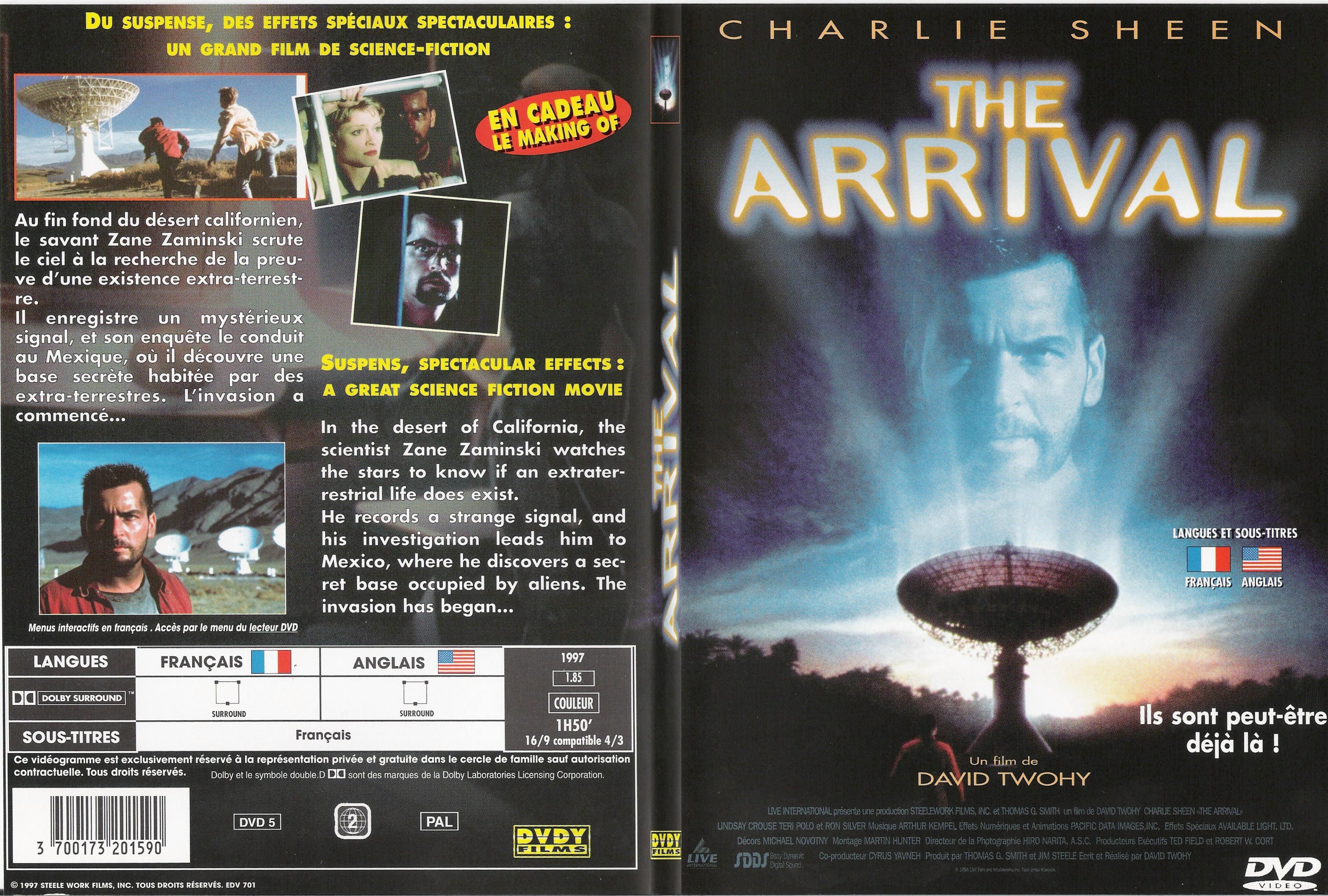 Jaquette DVD The arrival - SLIM