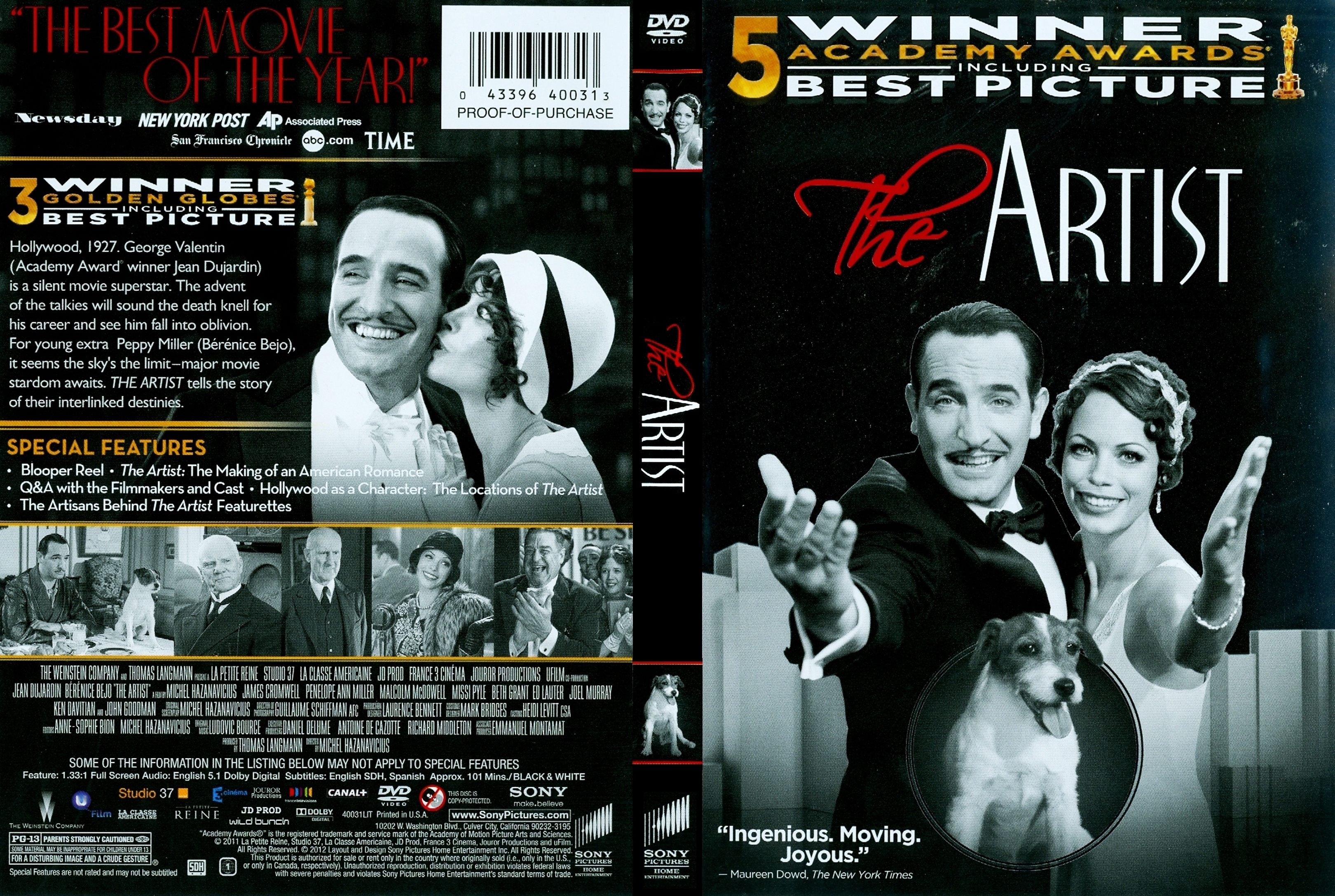 Jaquette DVD The artist (Canadienne)