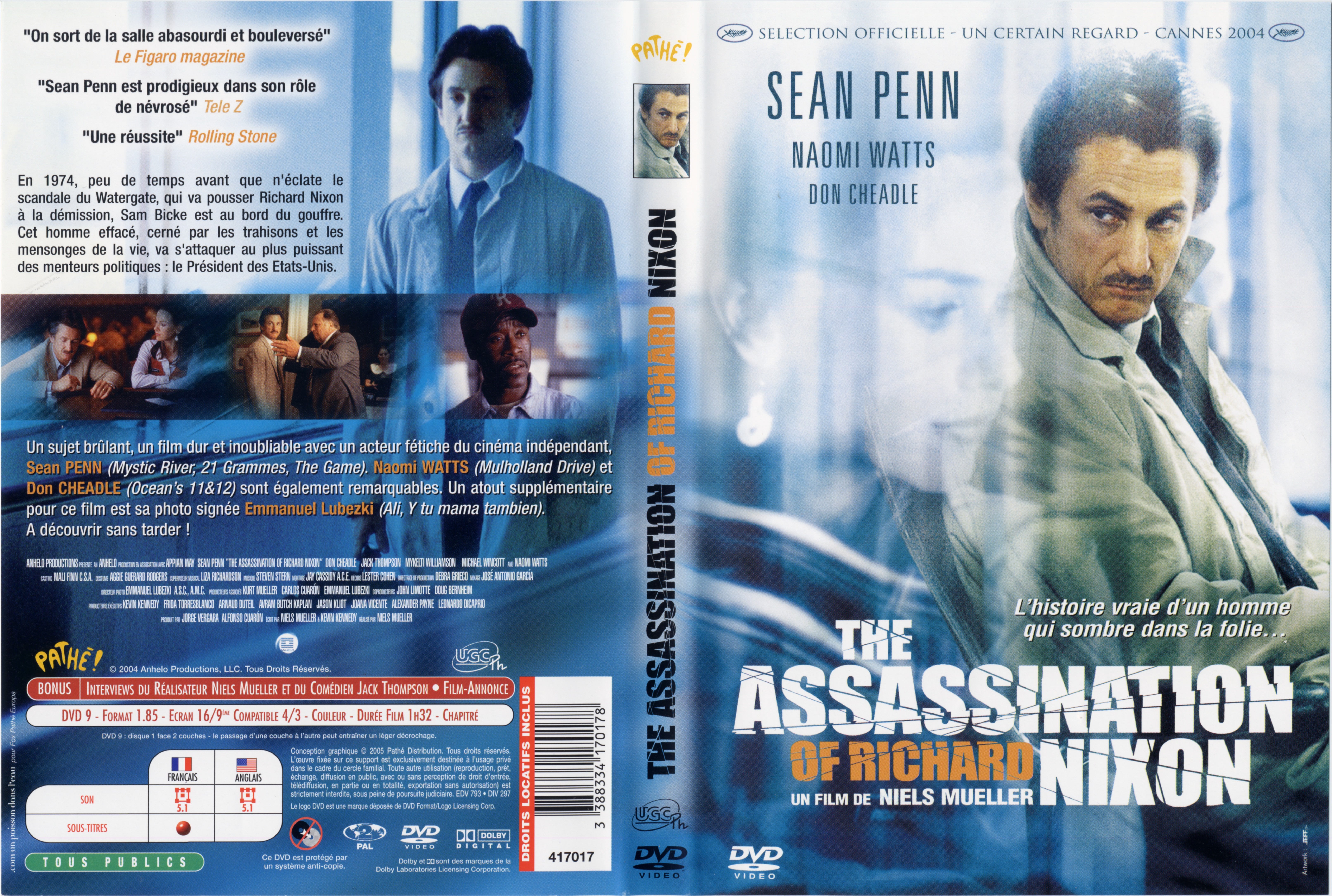 Jaquette DVD The assassination of Richard Nixon