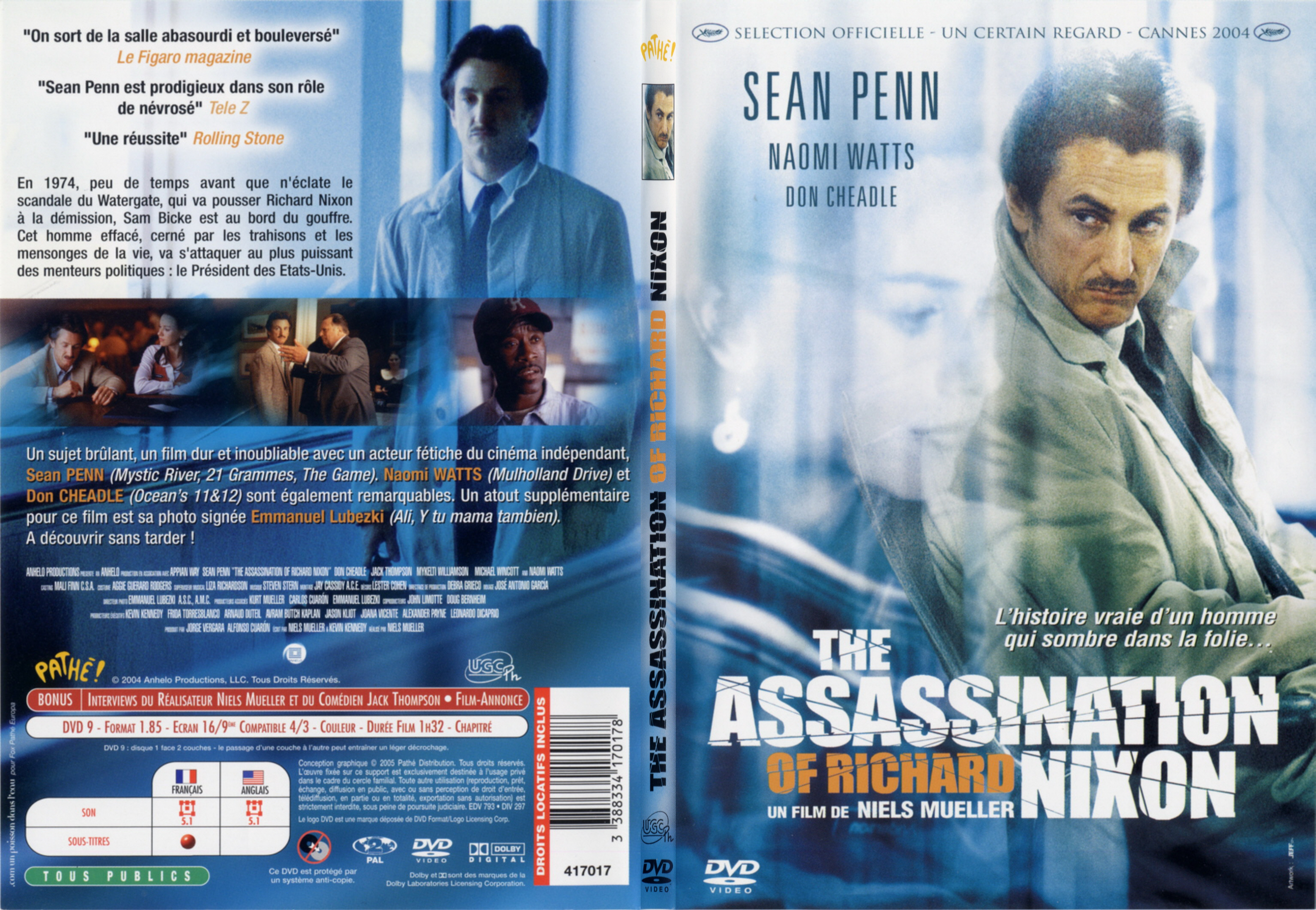 Jaquette DVD The assassination of Richard Nixon - SLIM