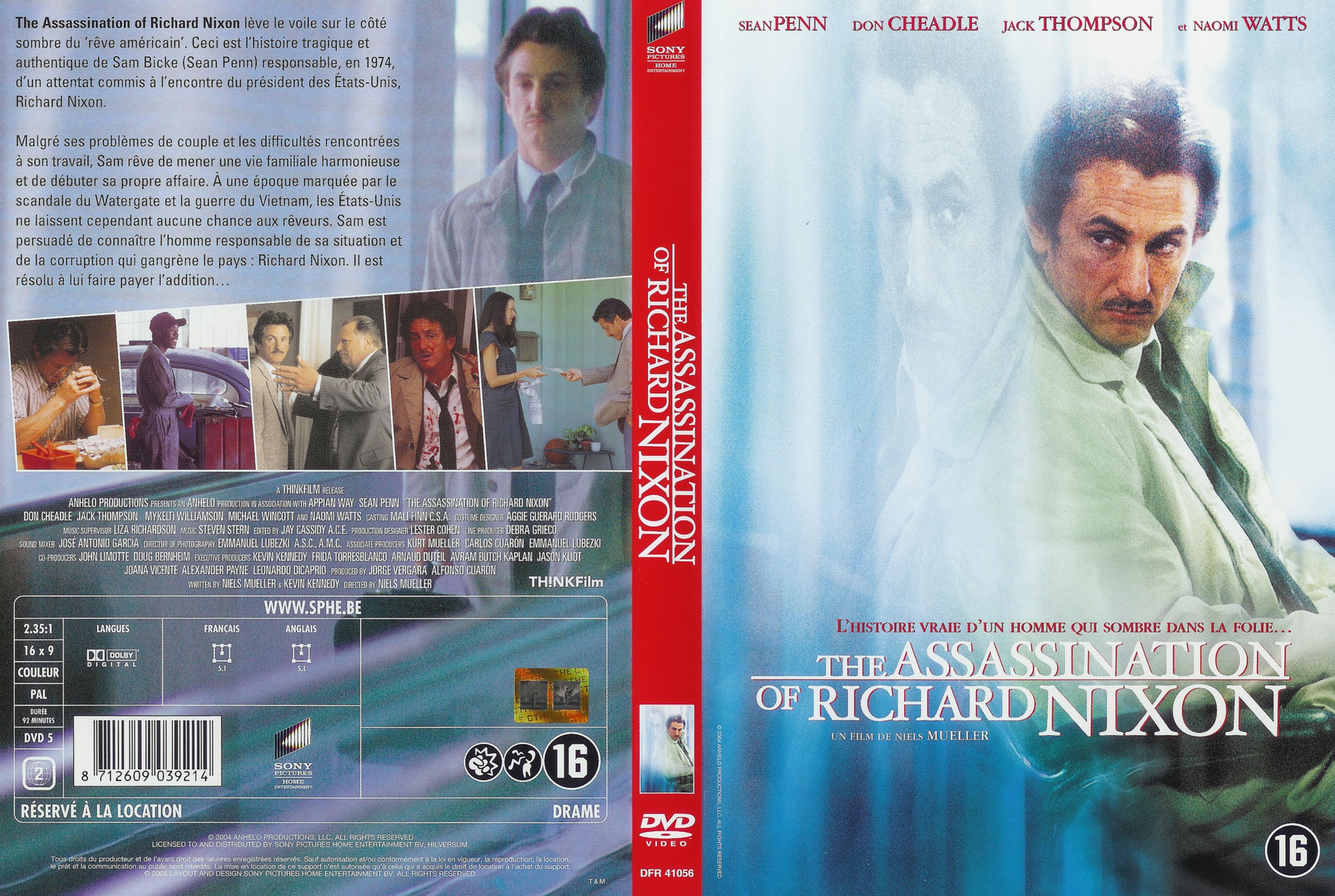 Jaquette DVD The assassination of Richard Nixon v2