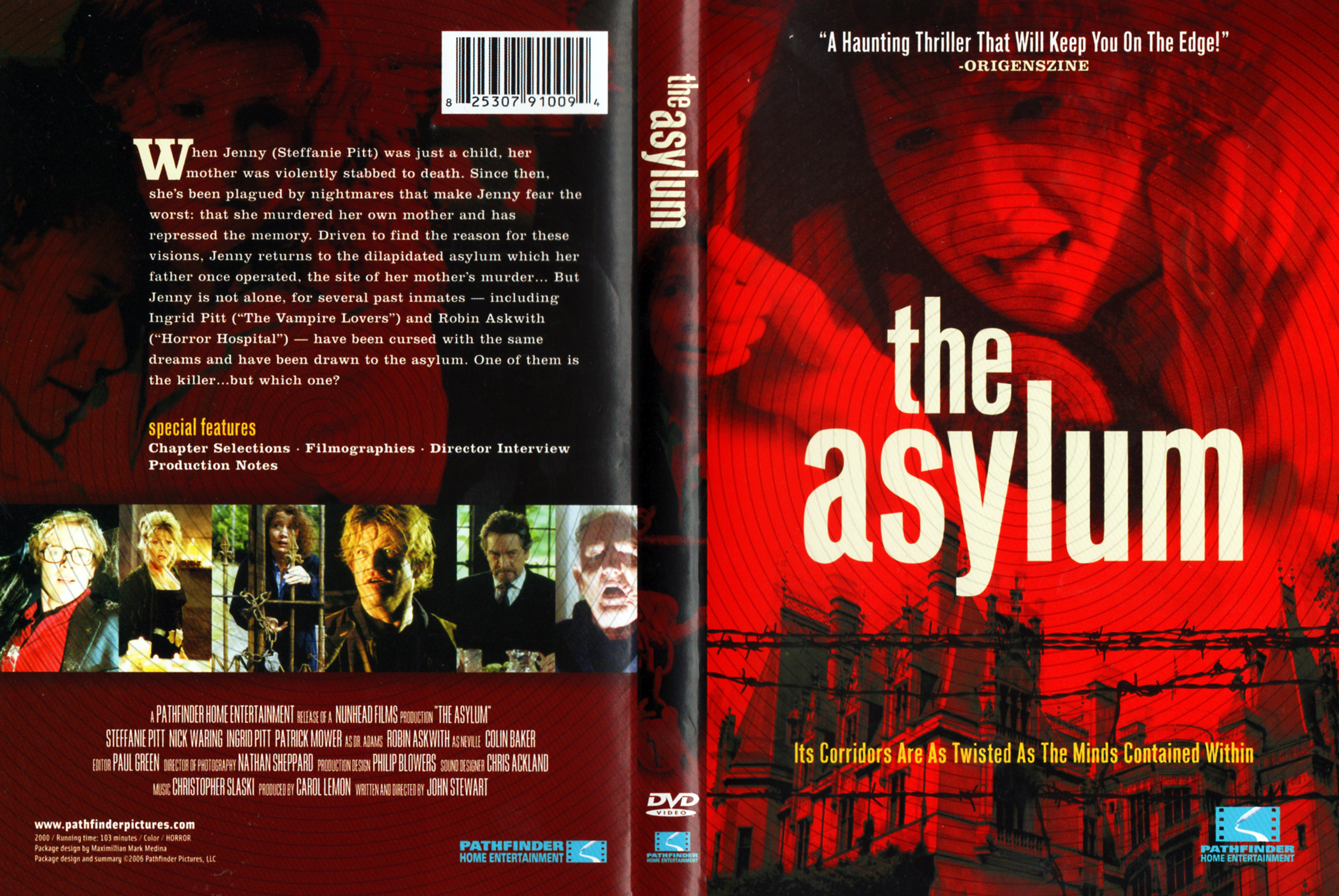 Jaquette DVD The asylum Zone 1