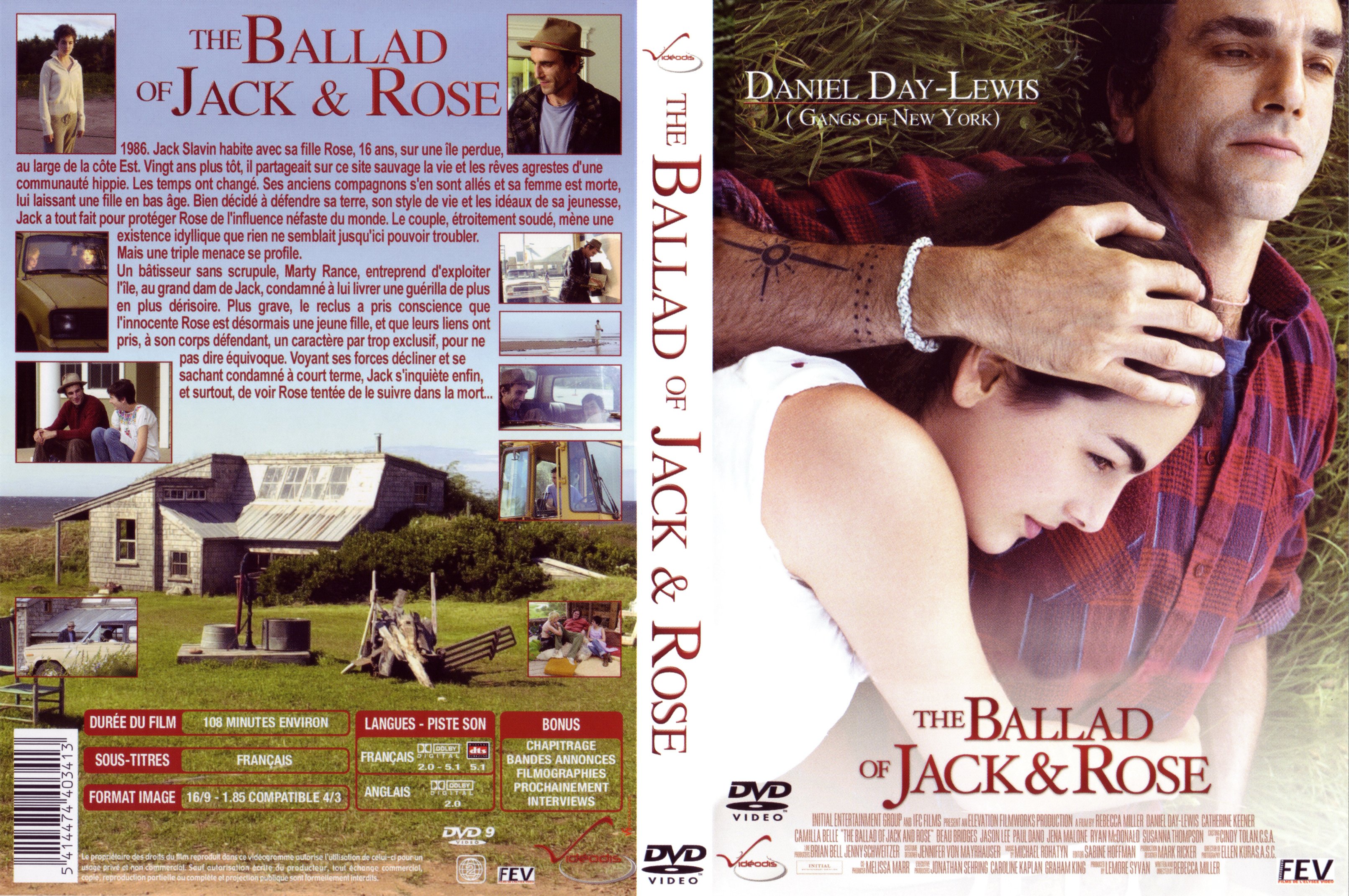 Jaquette DVD The ballad of Jack and Rose