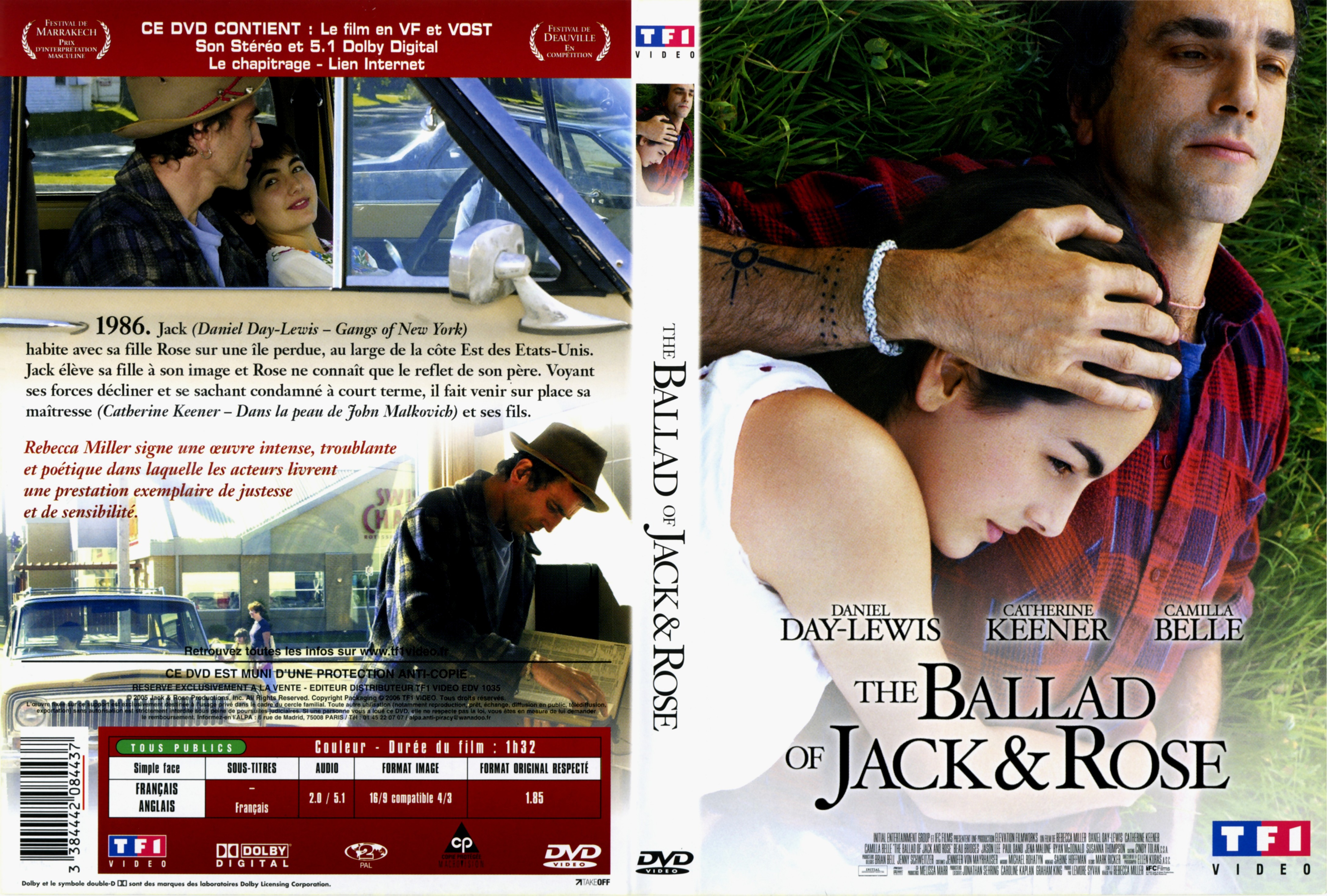 Jaquette DVD The ballad of Jack and Rose v2