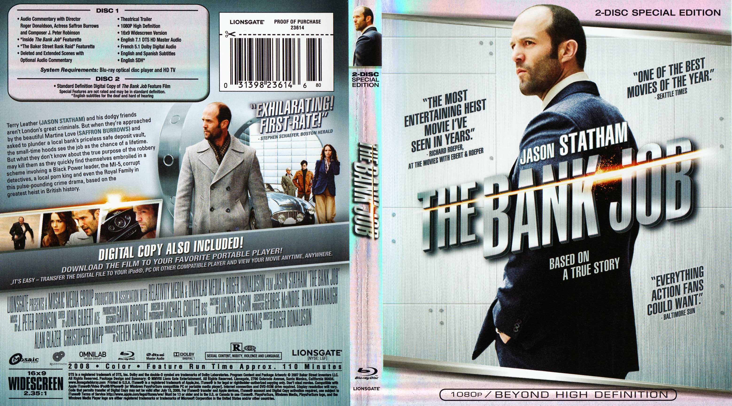 Jaquette DVD The bank job (BLU-RAY)