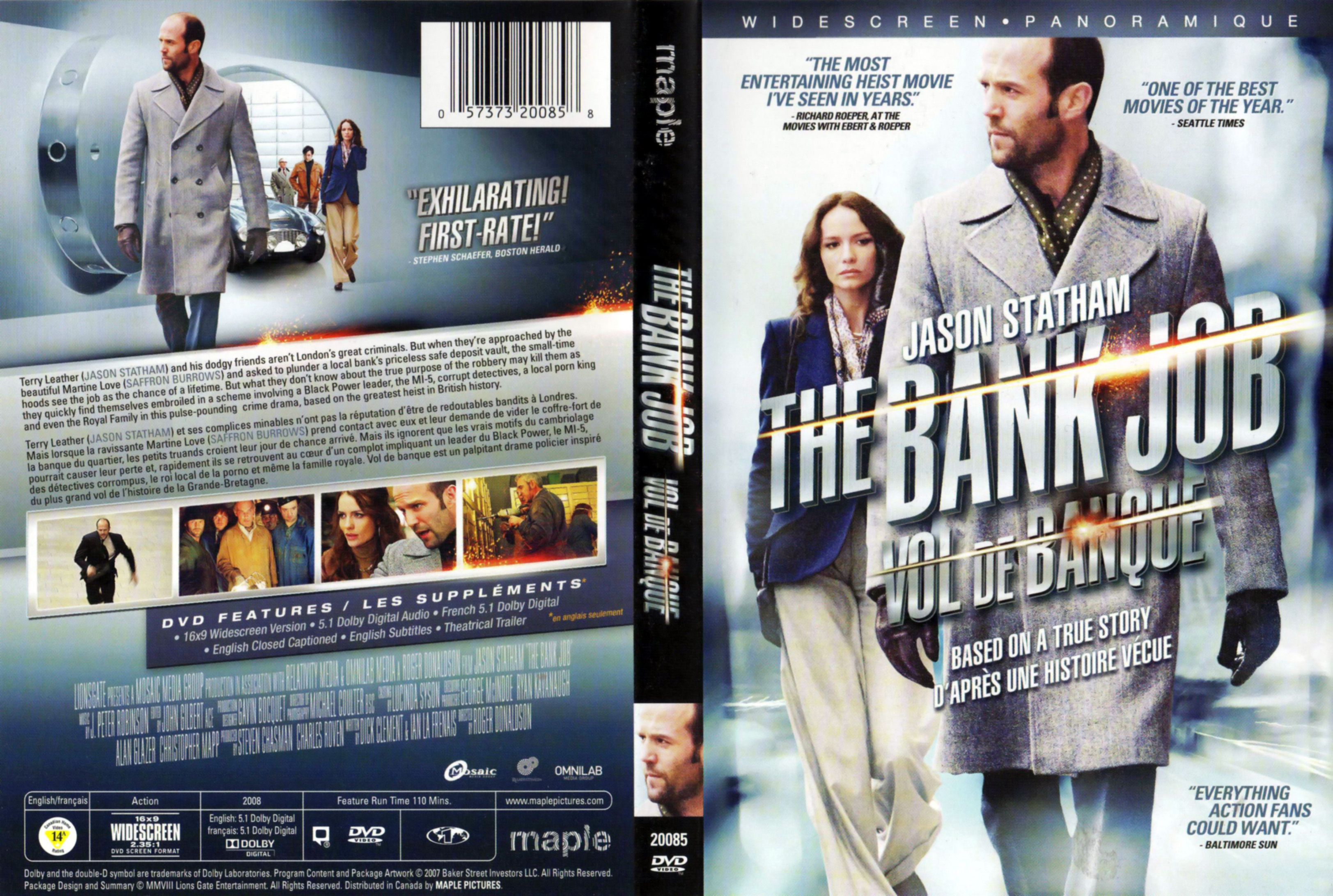 Jaquette DVD The bank job - Vol de banque