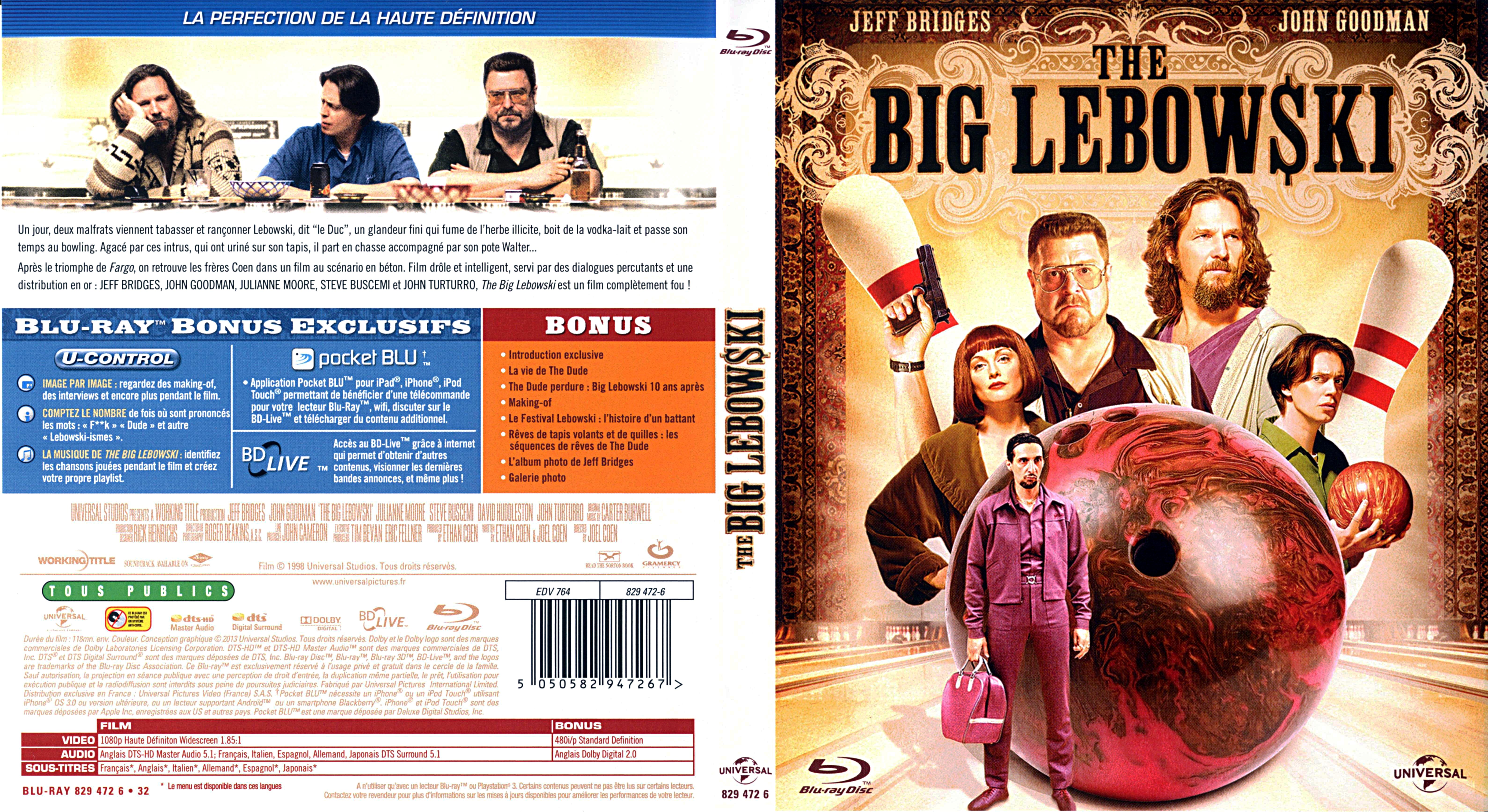 Jaquette DVD The big Lebowski (BLU-RAY) v2