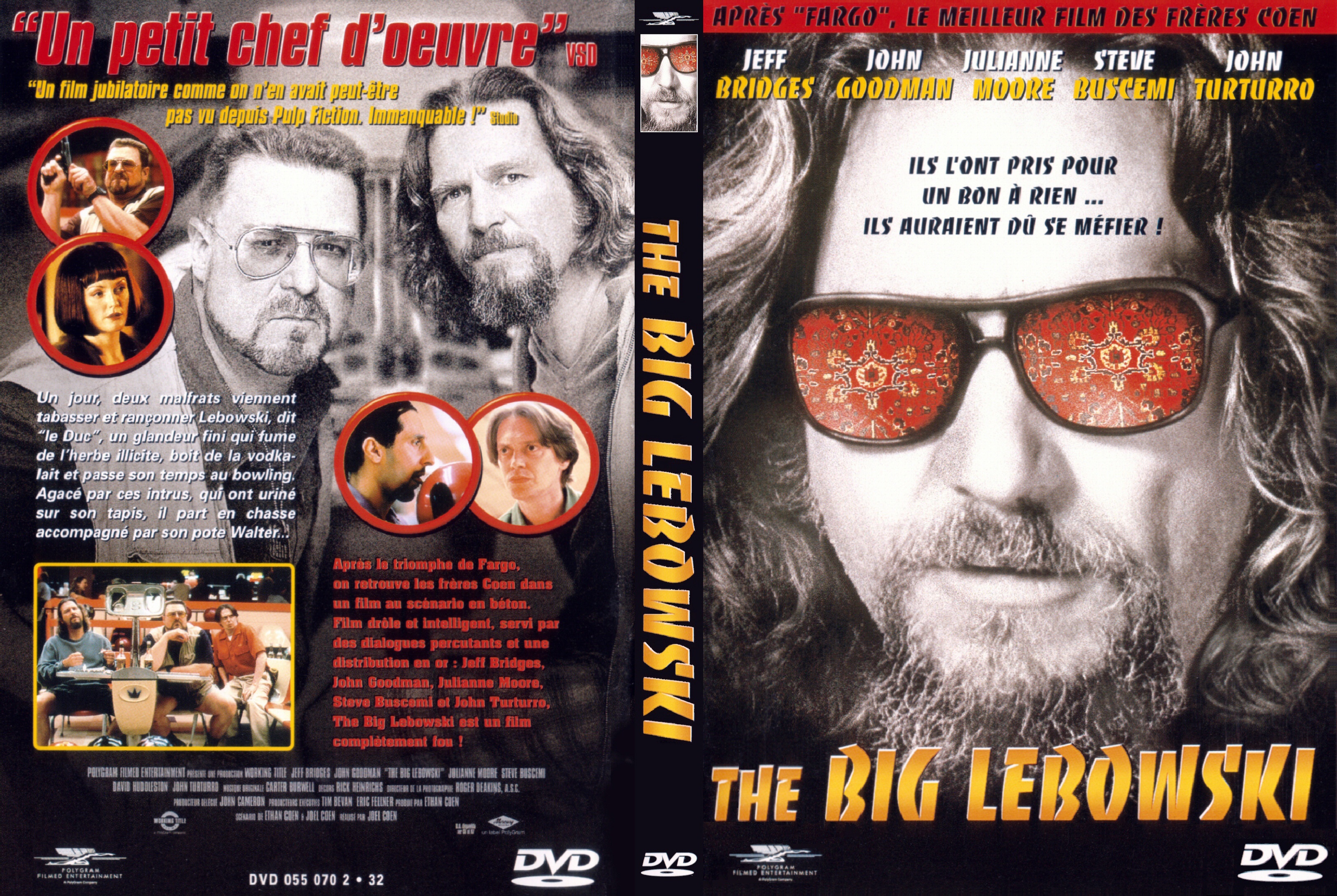 Jaquette DVD The big Lebowski v2