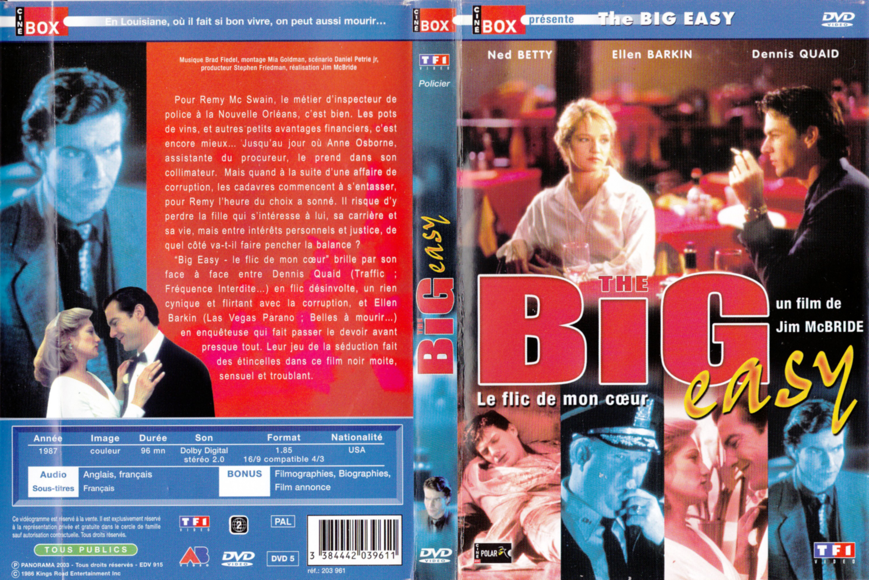 Jaquette DVD The big easy