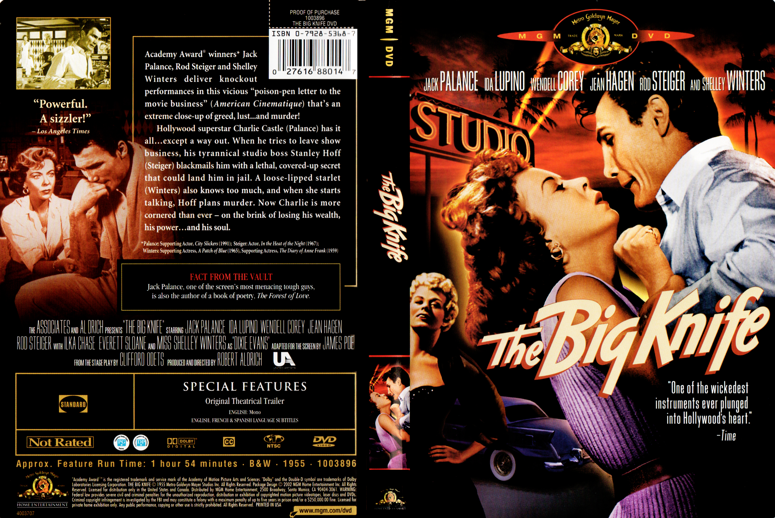 Jaquette DVD The big knife
