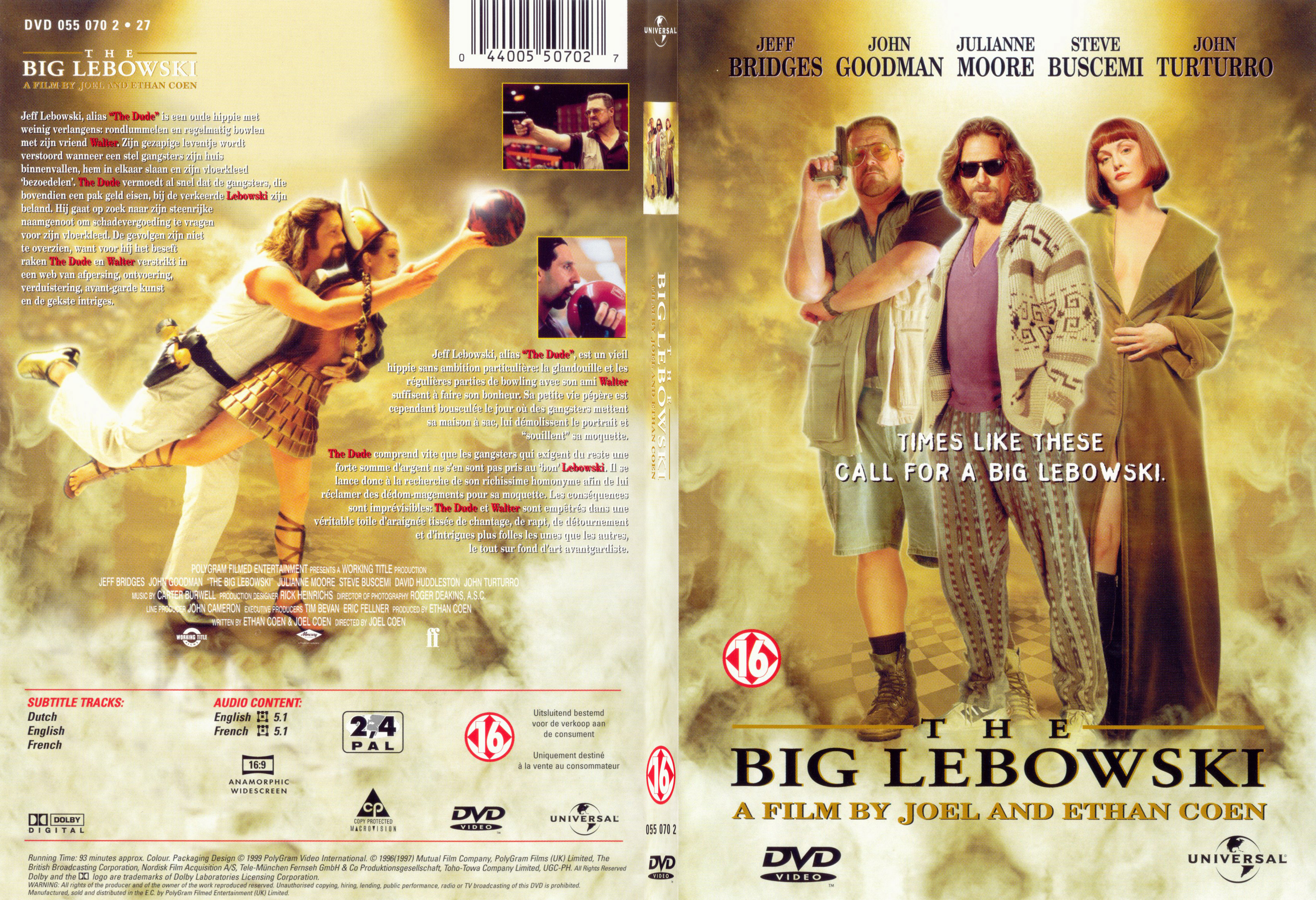 Jaquette DVD The big lebowski - SLIM