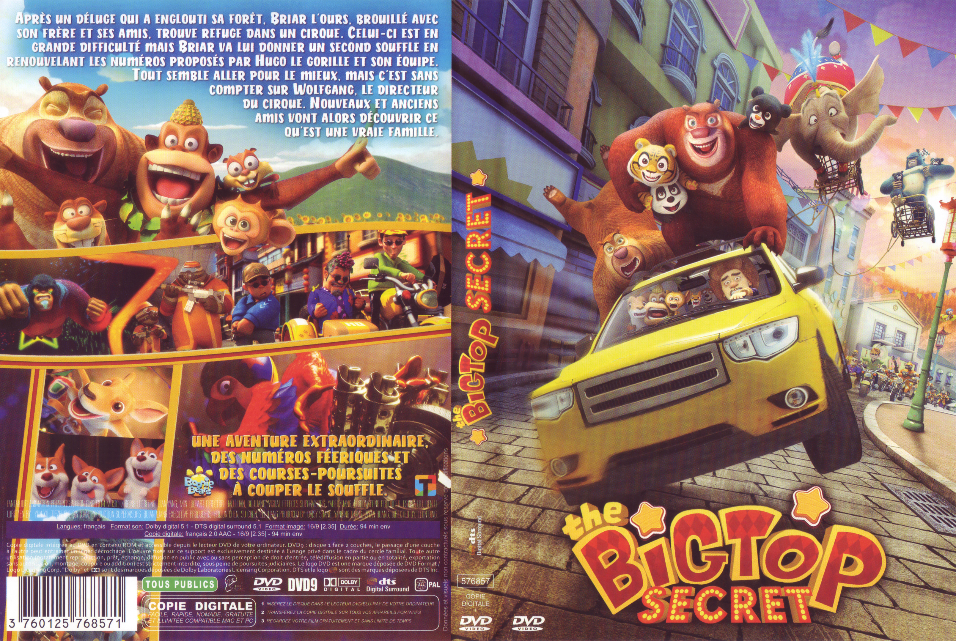 Jaquette DVD The big top secret