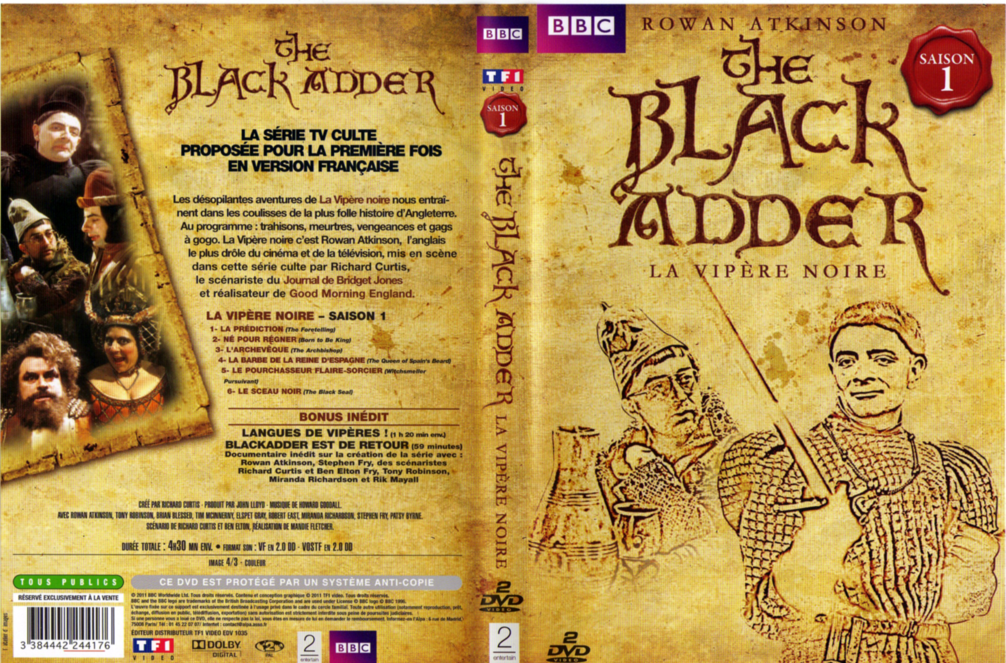 Jaquette DVD The black adder Saison 1