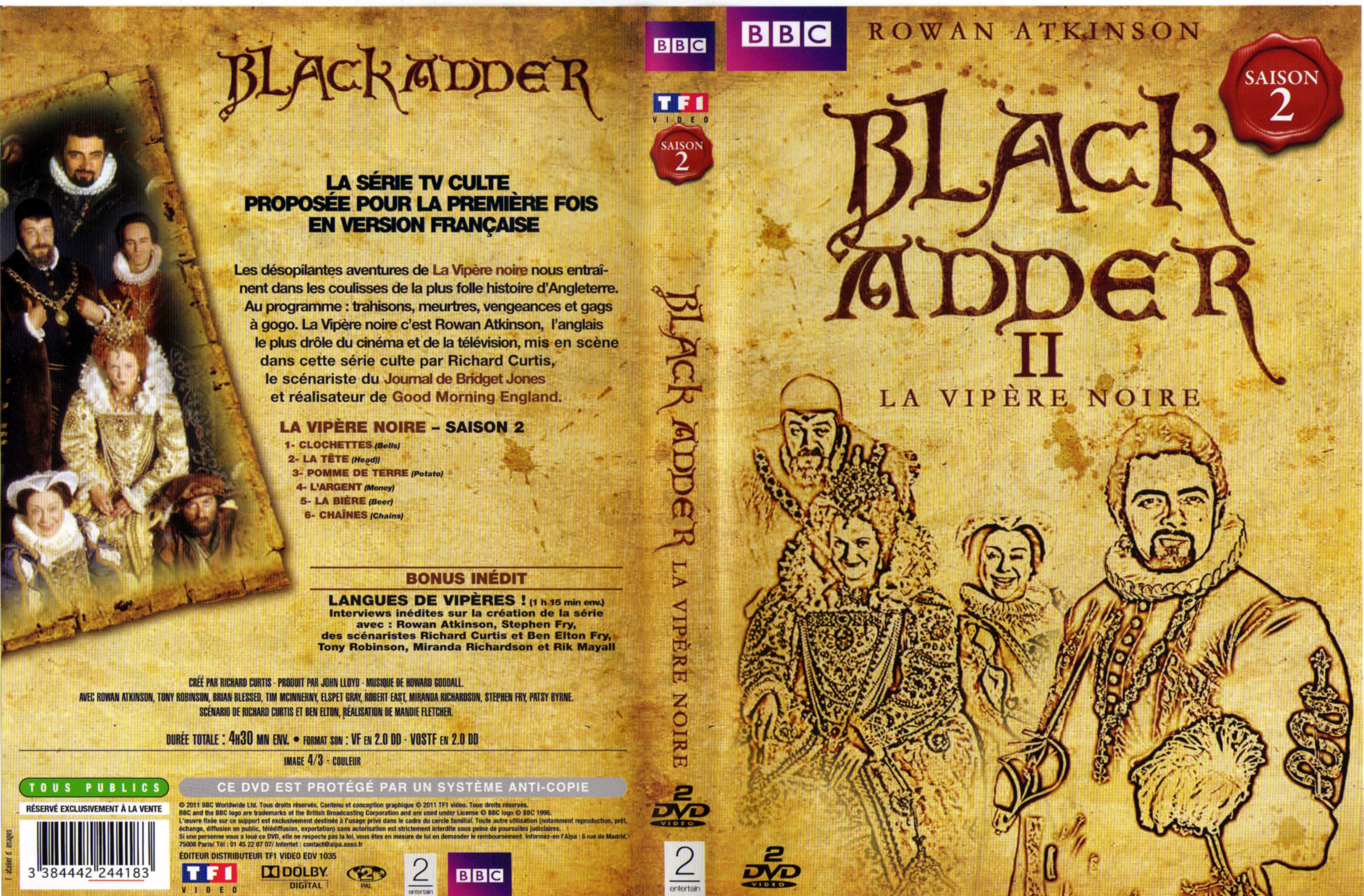 Jaquette DVD The black adder Saison 2