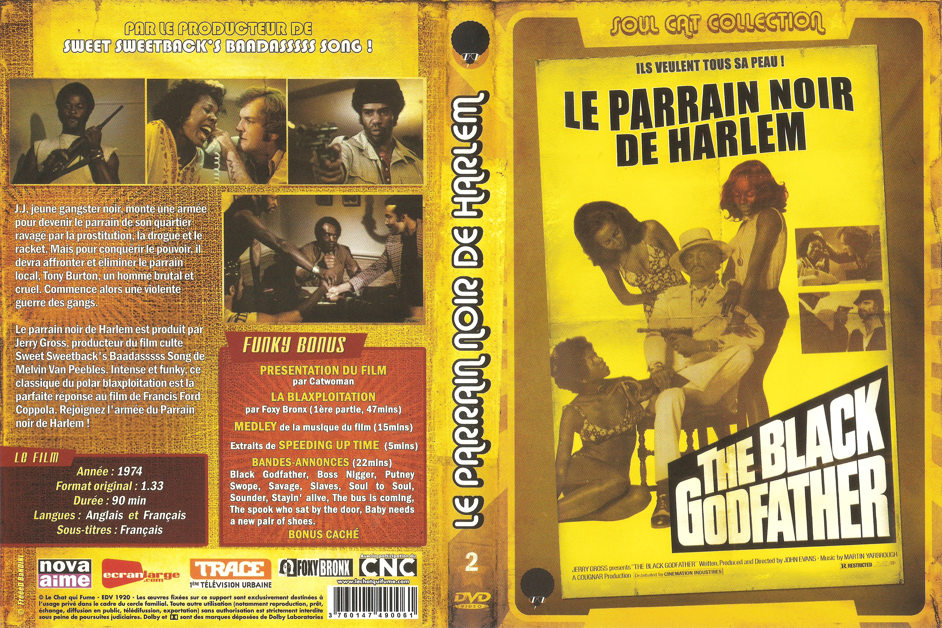Jaquette DVD The black godfather - Le parrain noir de Harlem