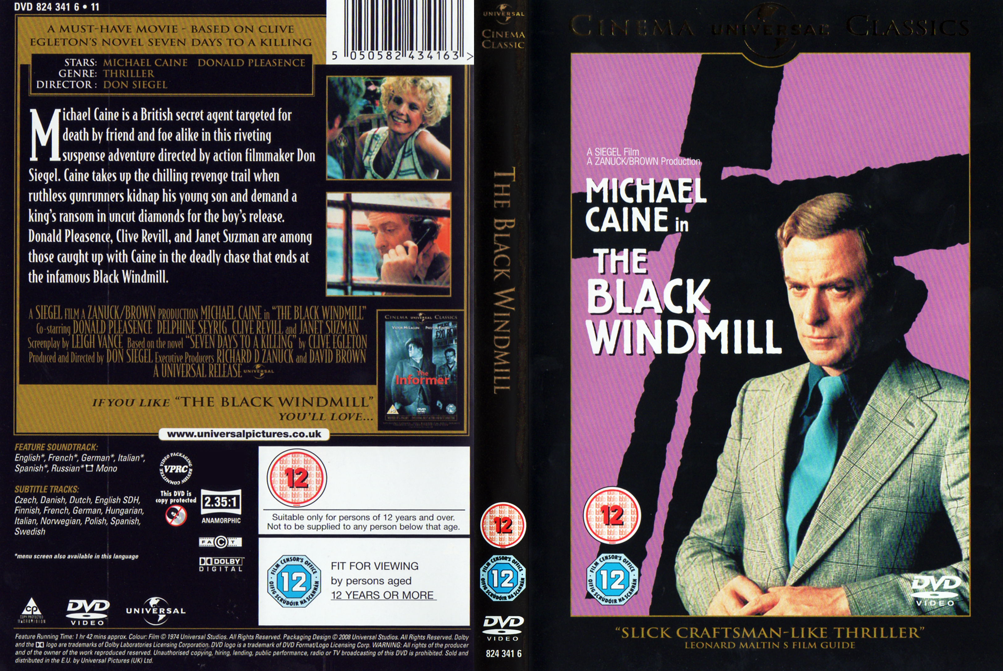 Jaquette DVD The black windmill Zone 1