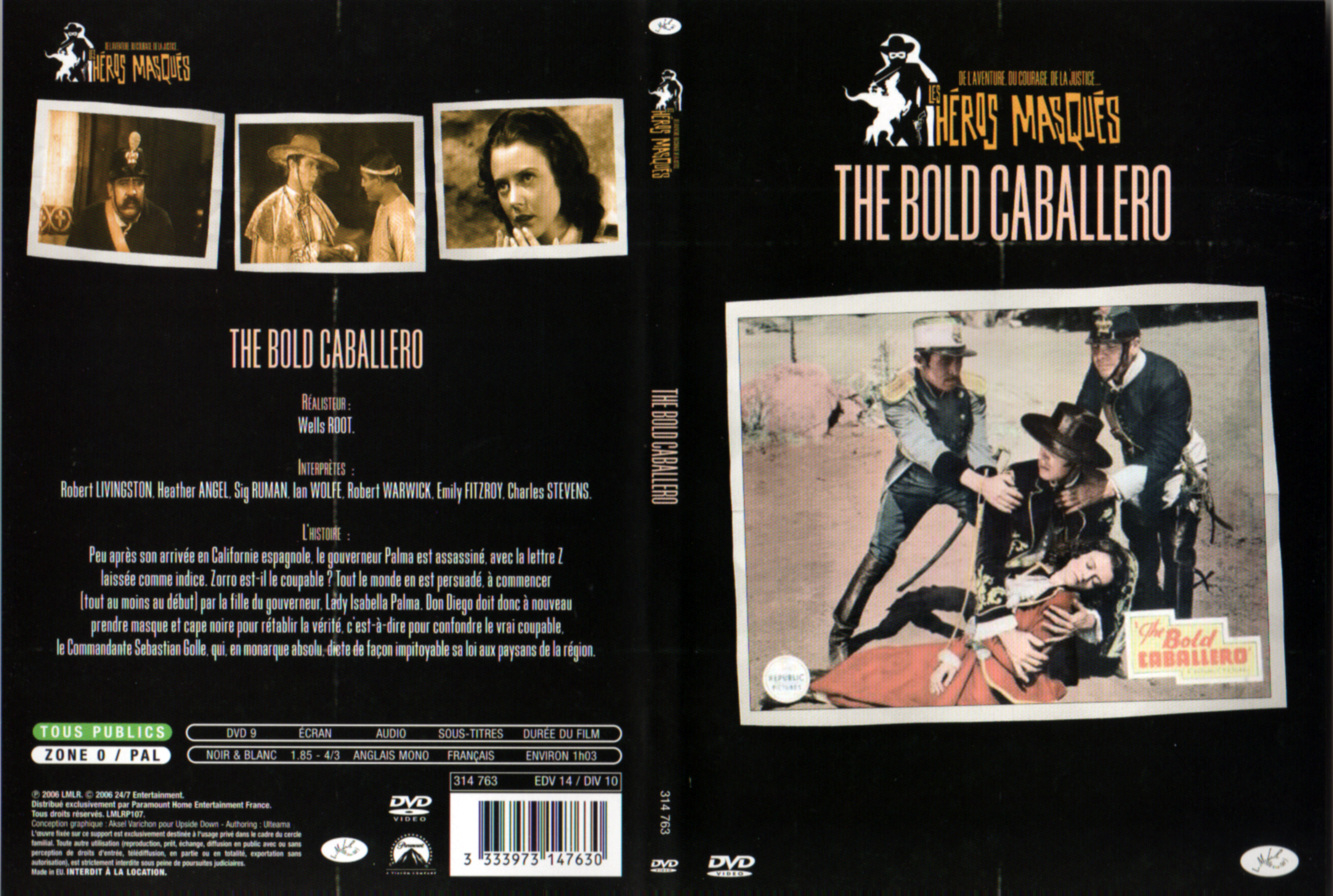 Jaquette DVD The bold caballero