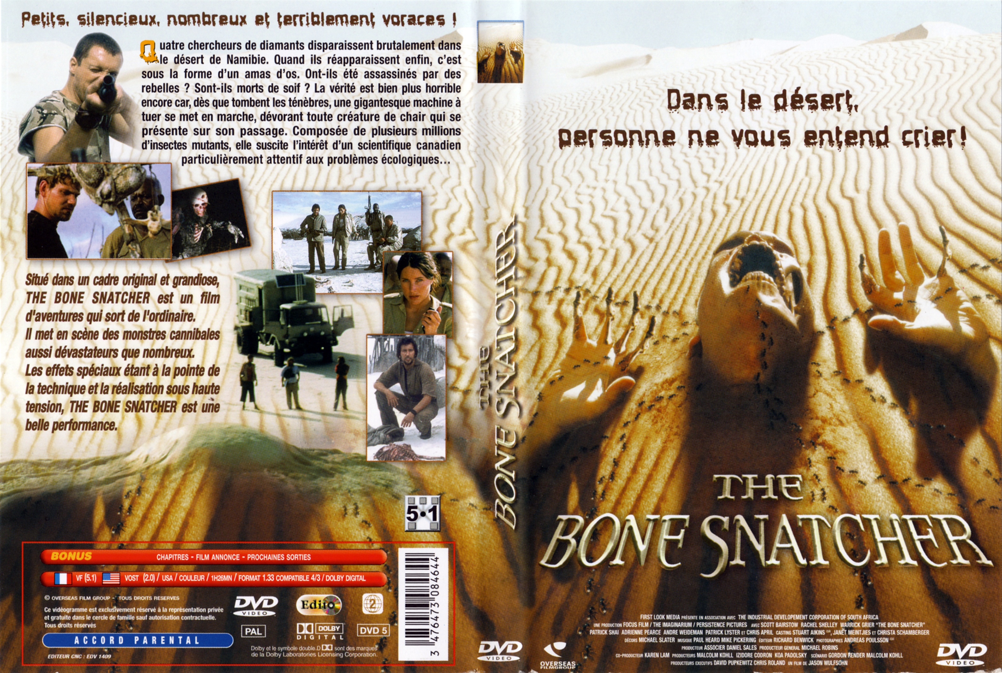 Jaquette DVD The bone snatcher
