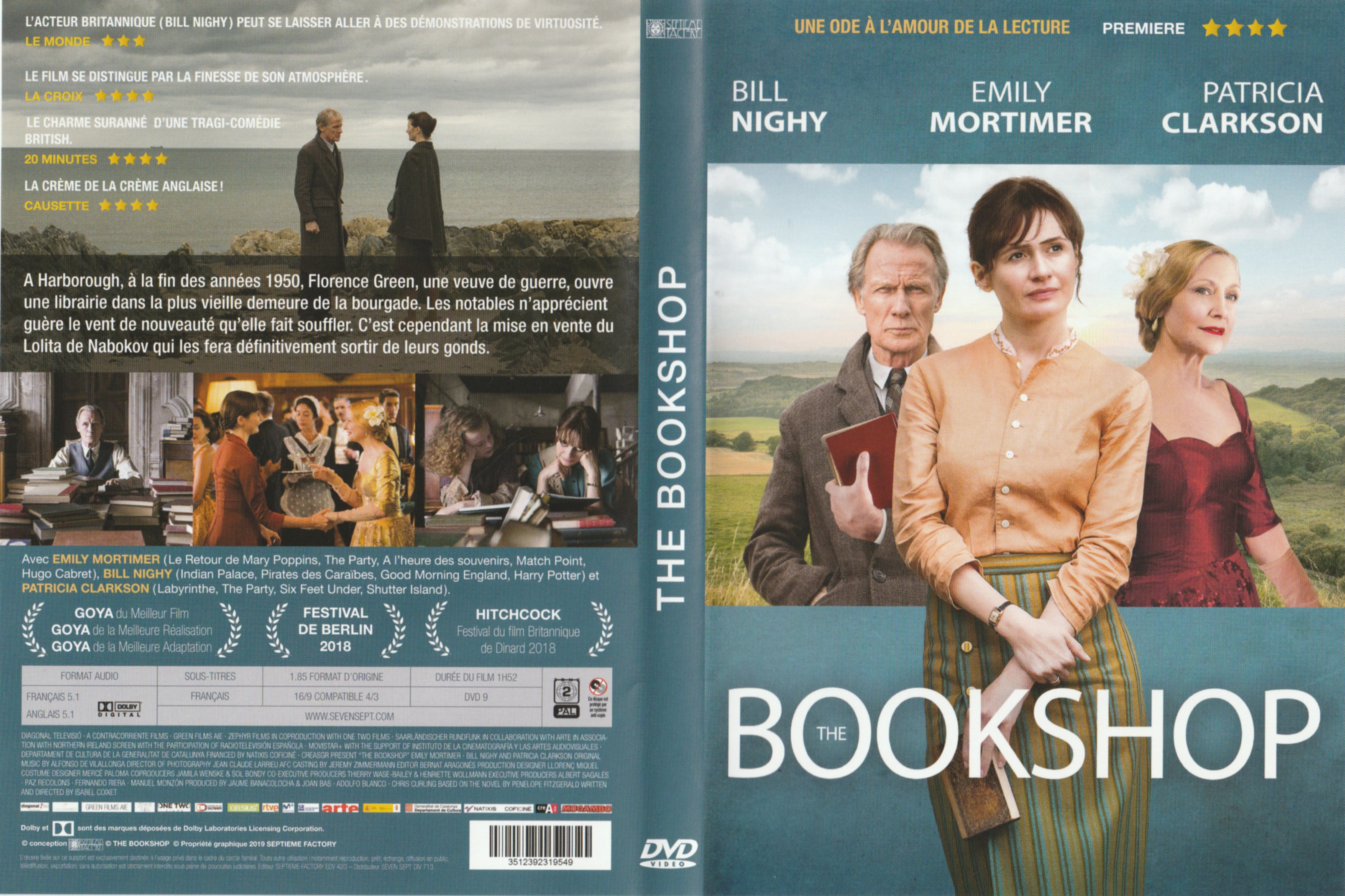 Jaquette DVD The bookshop