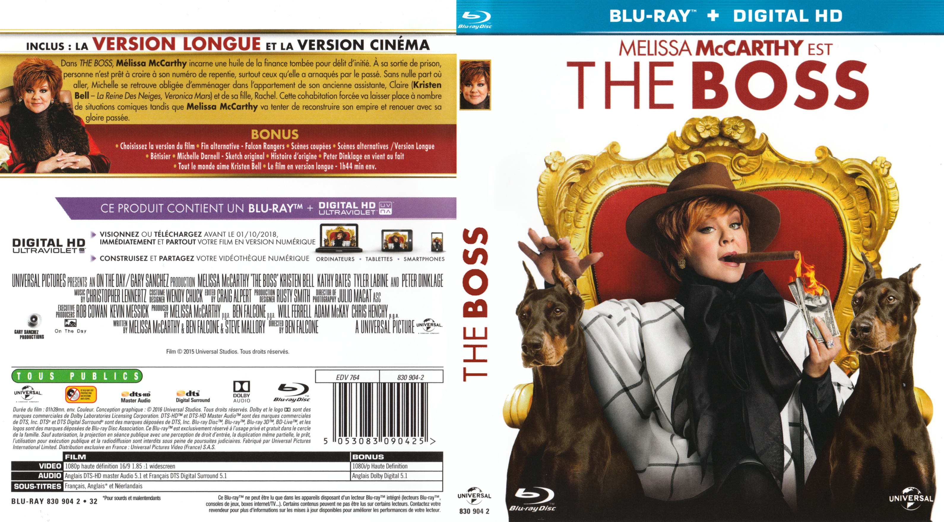 Jaquette DVD The boss (BLU-RAY)