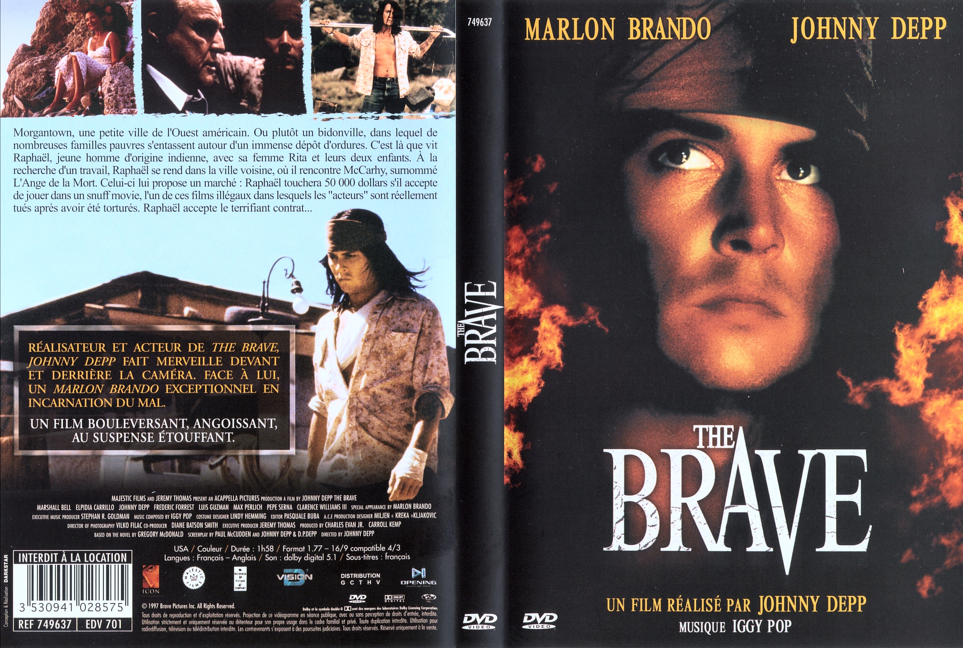 Jaquette DVD The brave