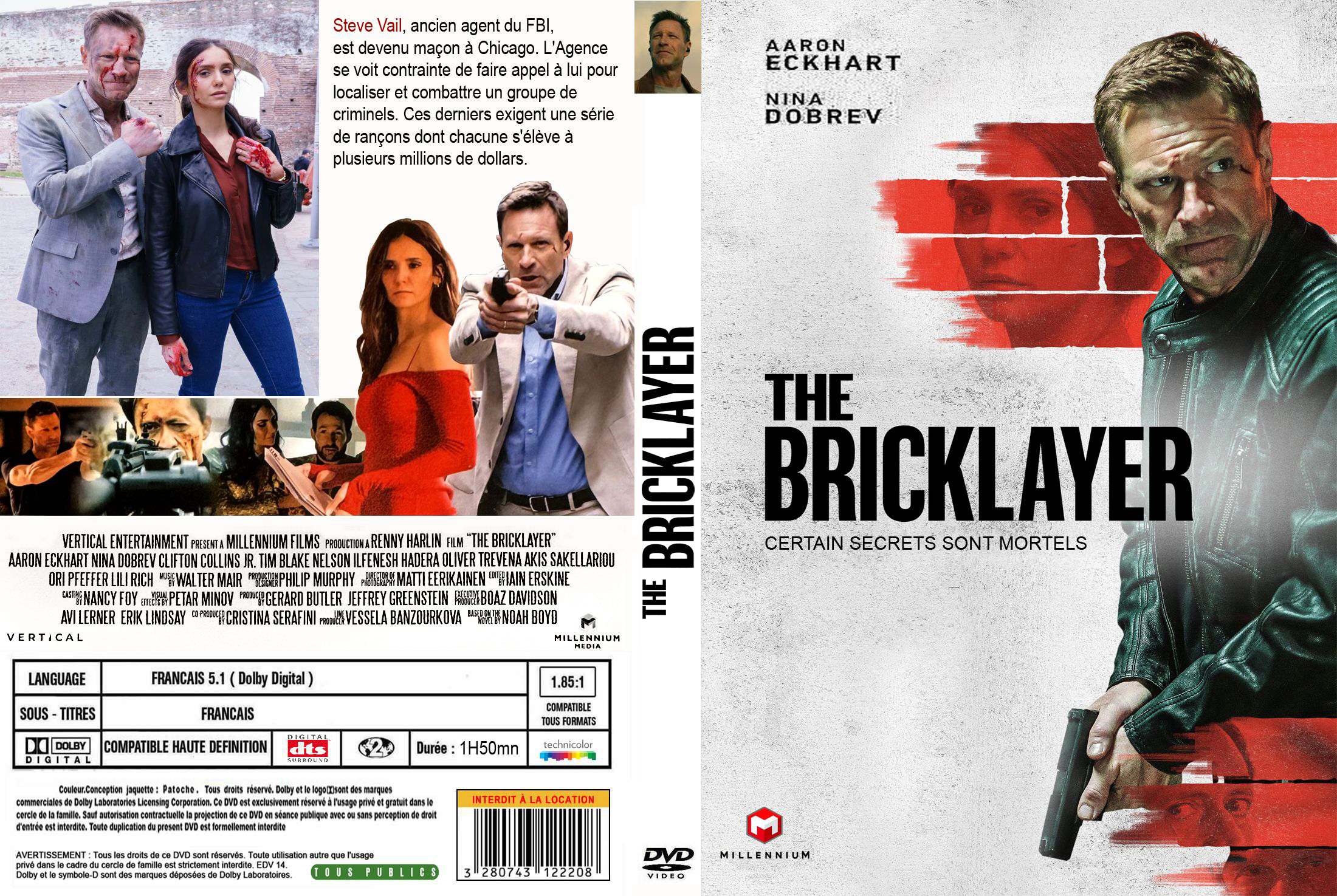 Jaquette DVD The bricklayer custom