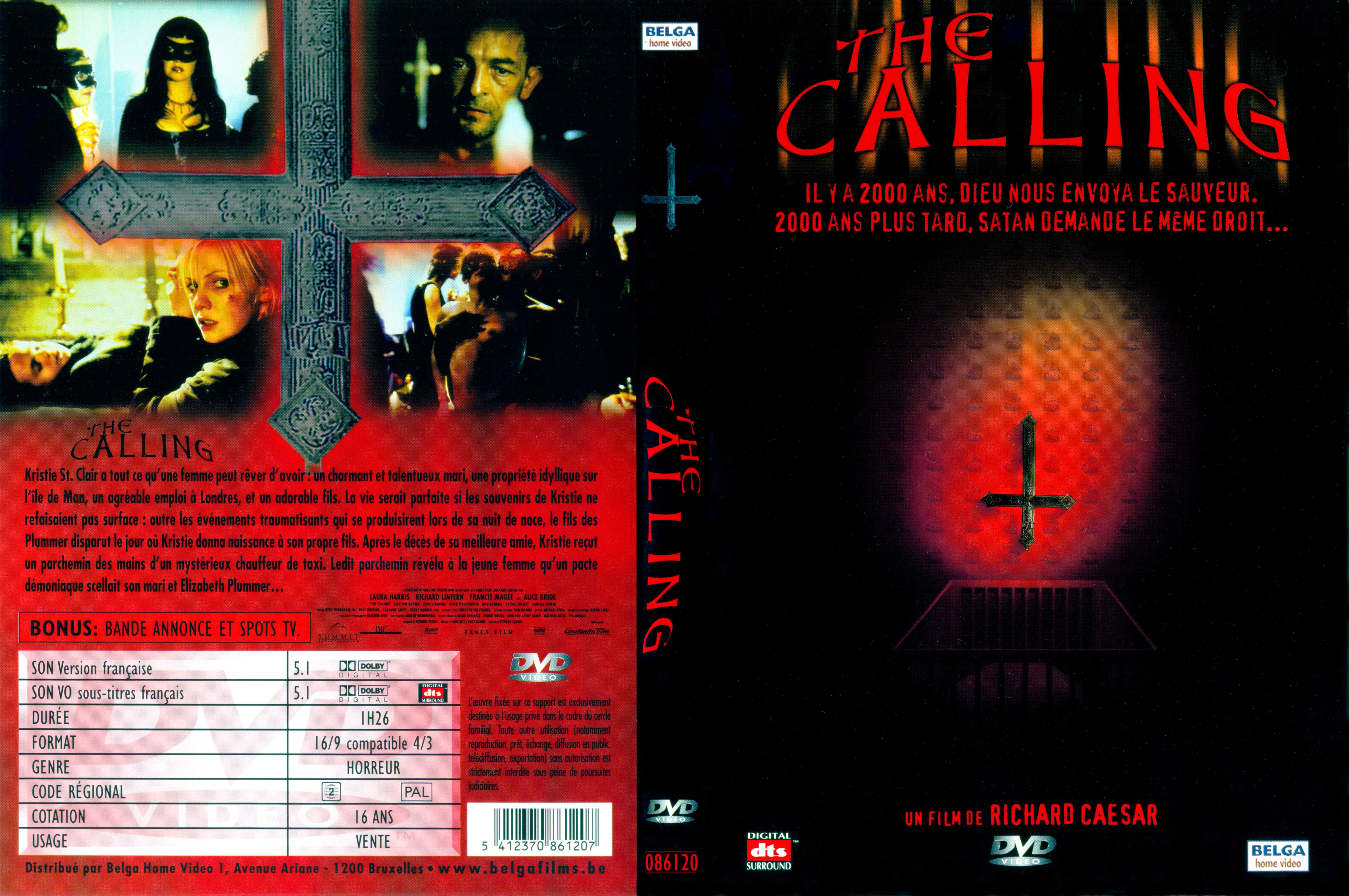 Jaquette DVD The calling