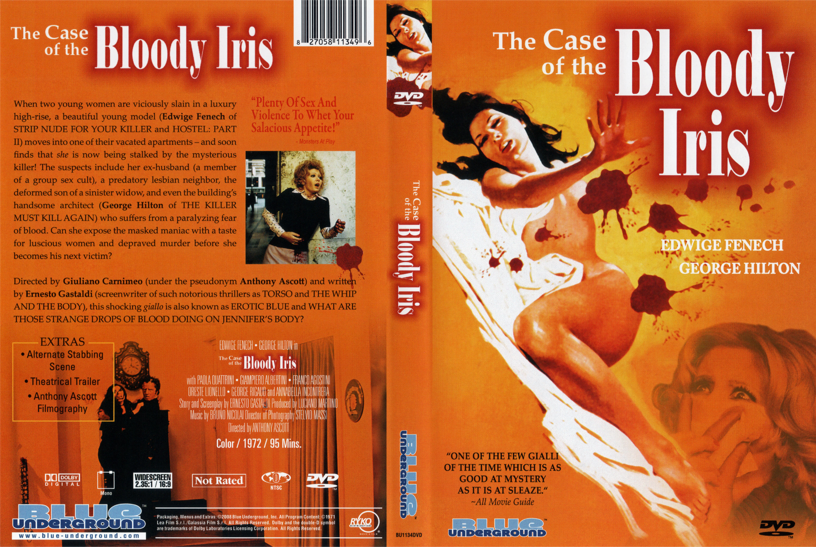 Jaquette DVD The case of the bloody iris Zone 1