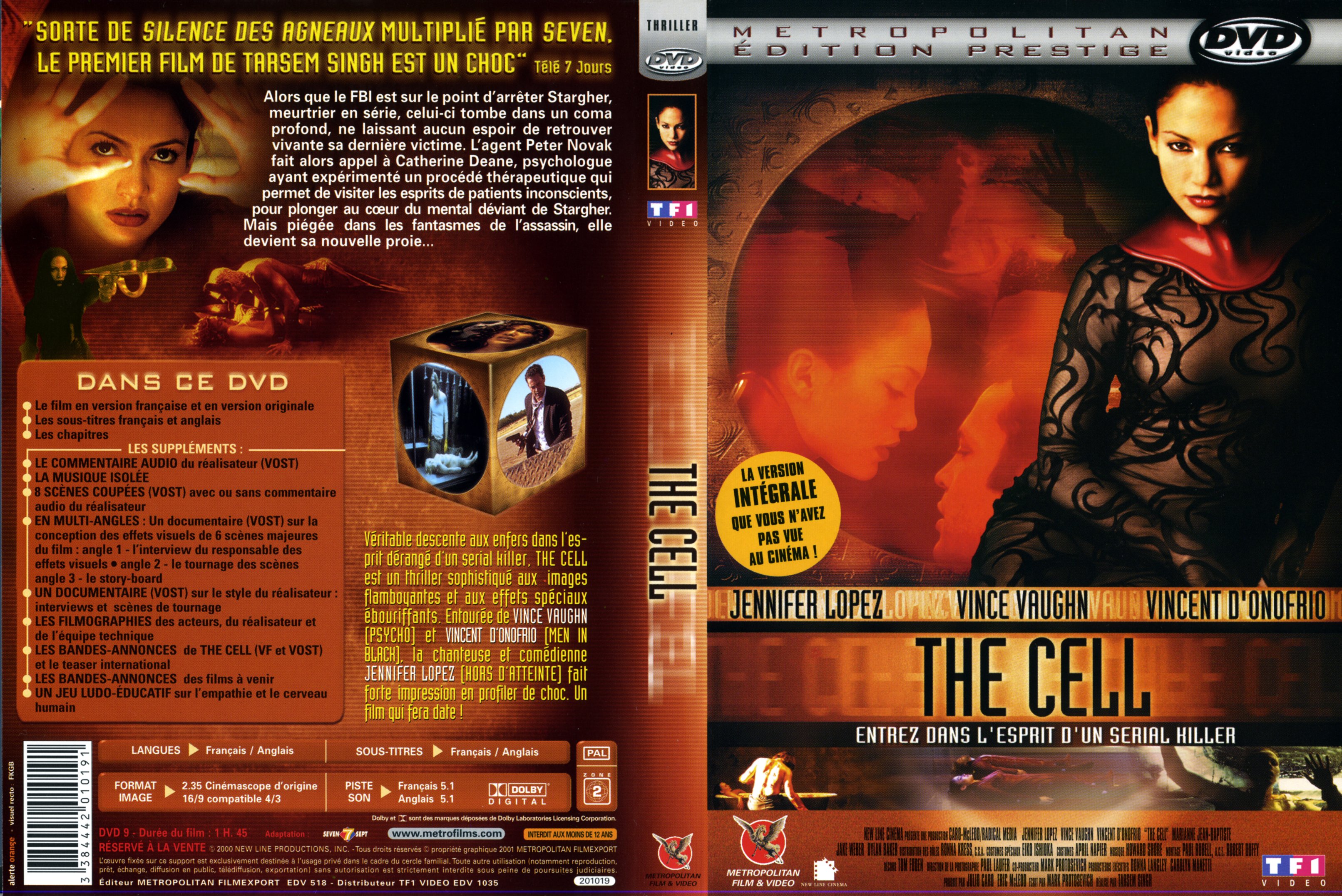 Jaquette DVD The cell