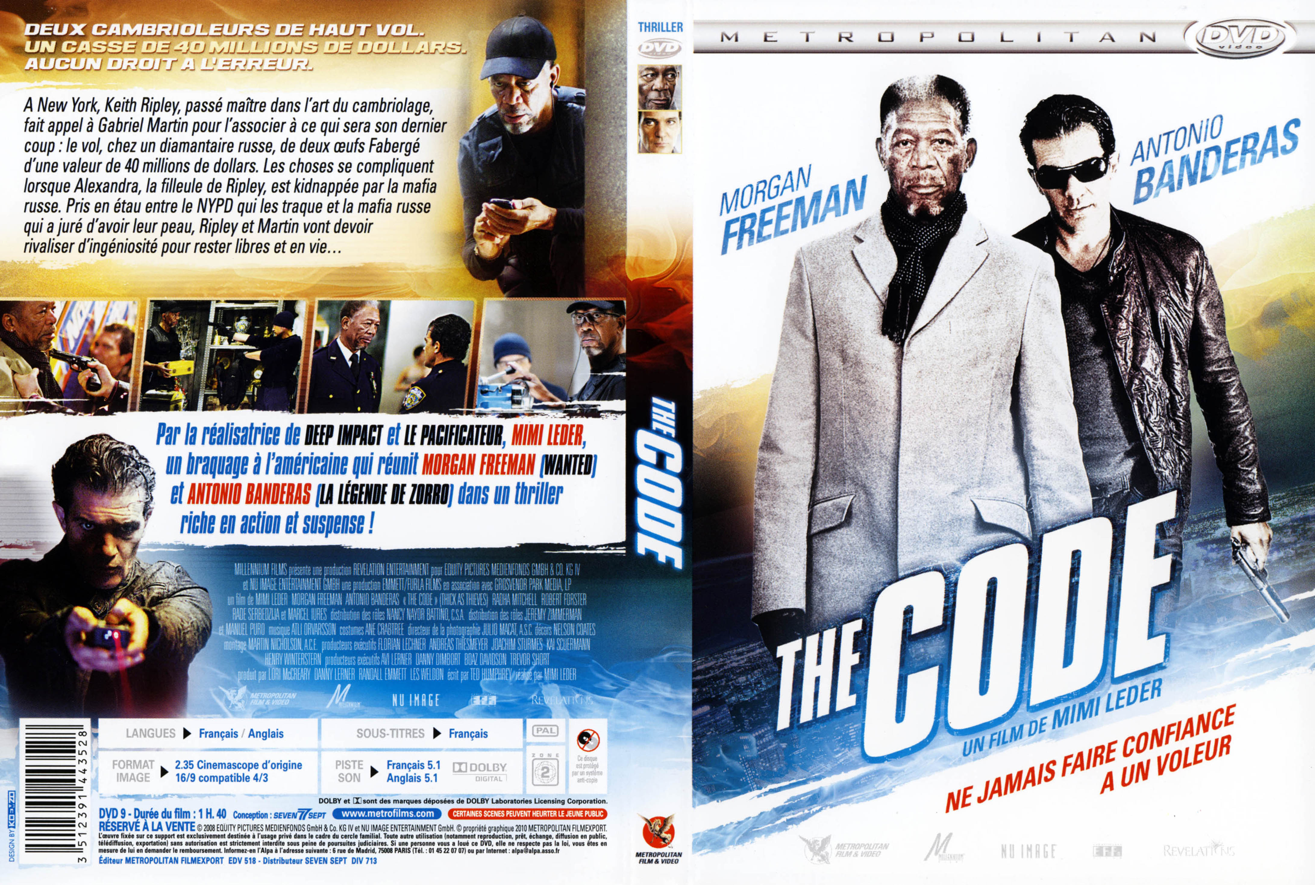 Jaquette DVD The code