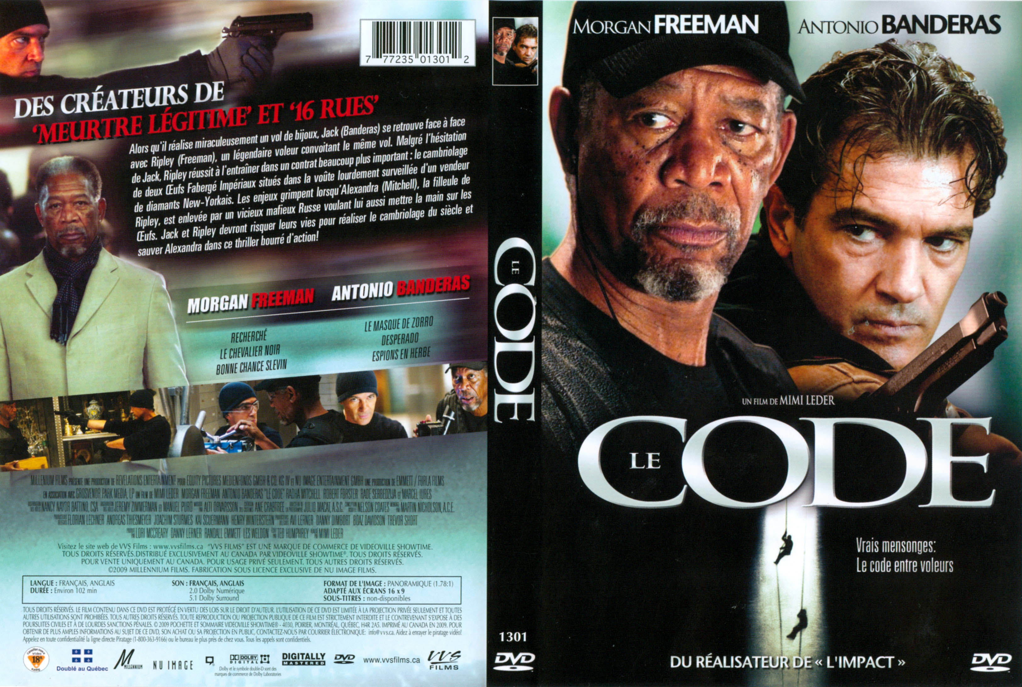 Jaquette DVD The code (Canadienne)