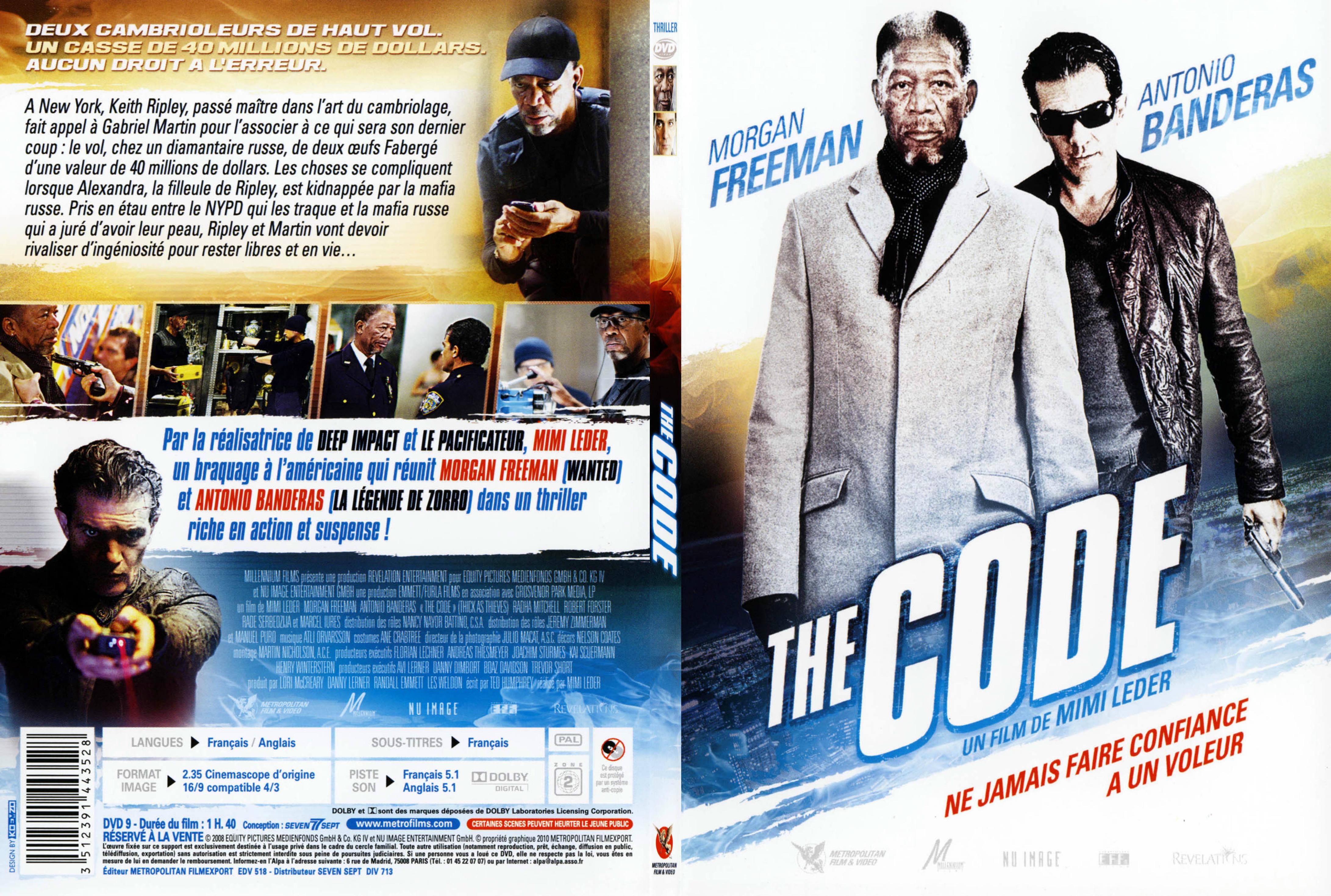 Jaquette DVD The code - SLIM