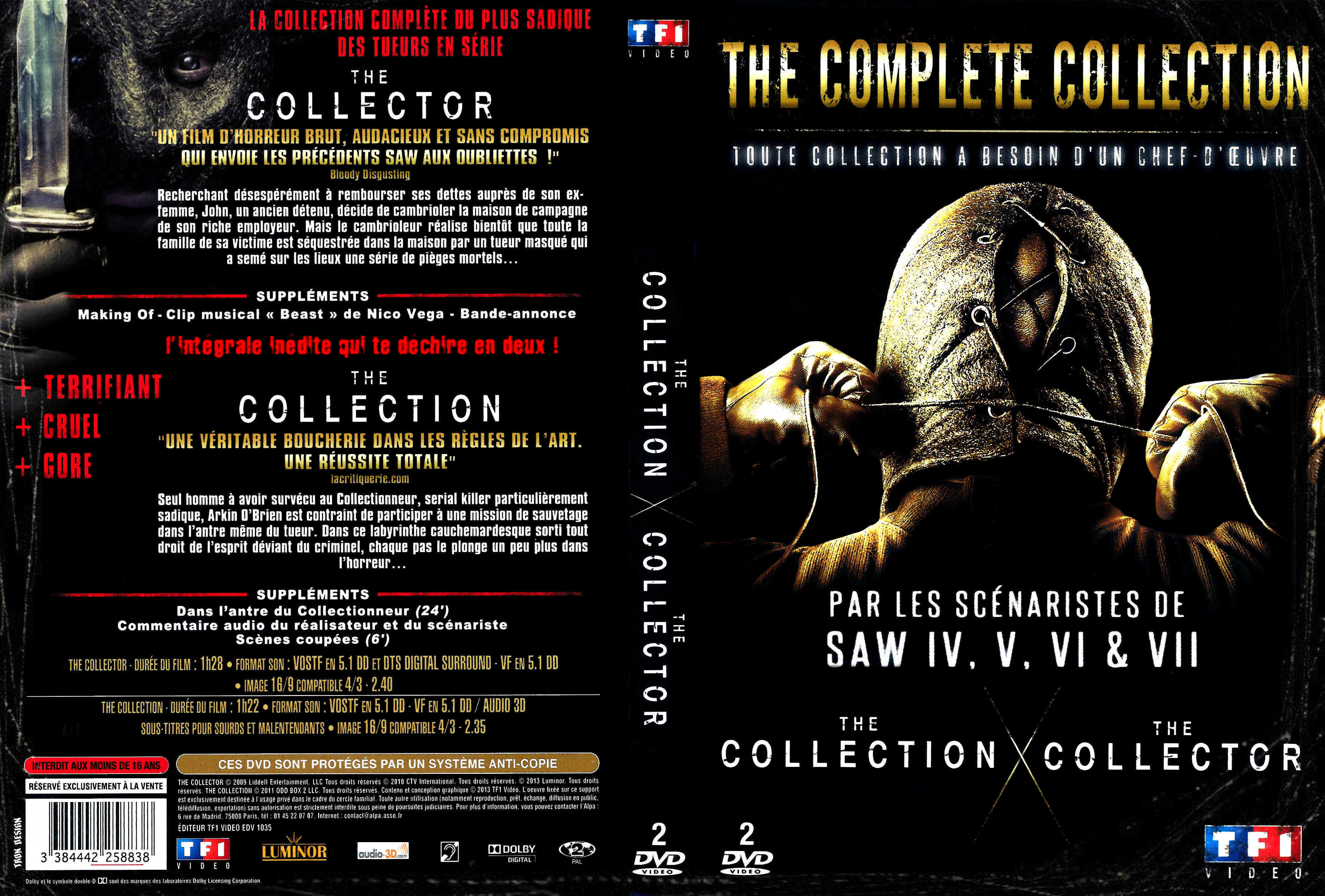 Jaquette DVD The collector & The collection custom
