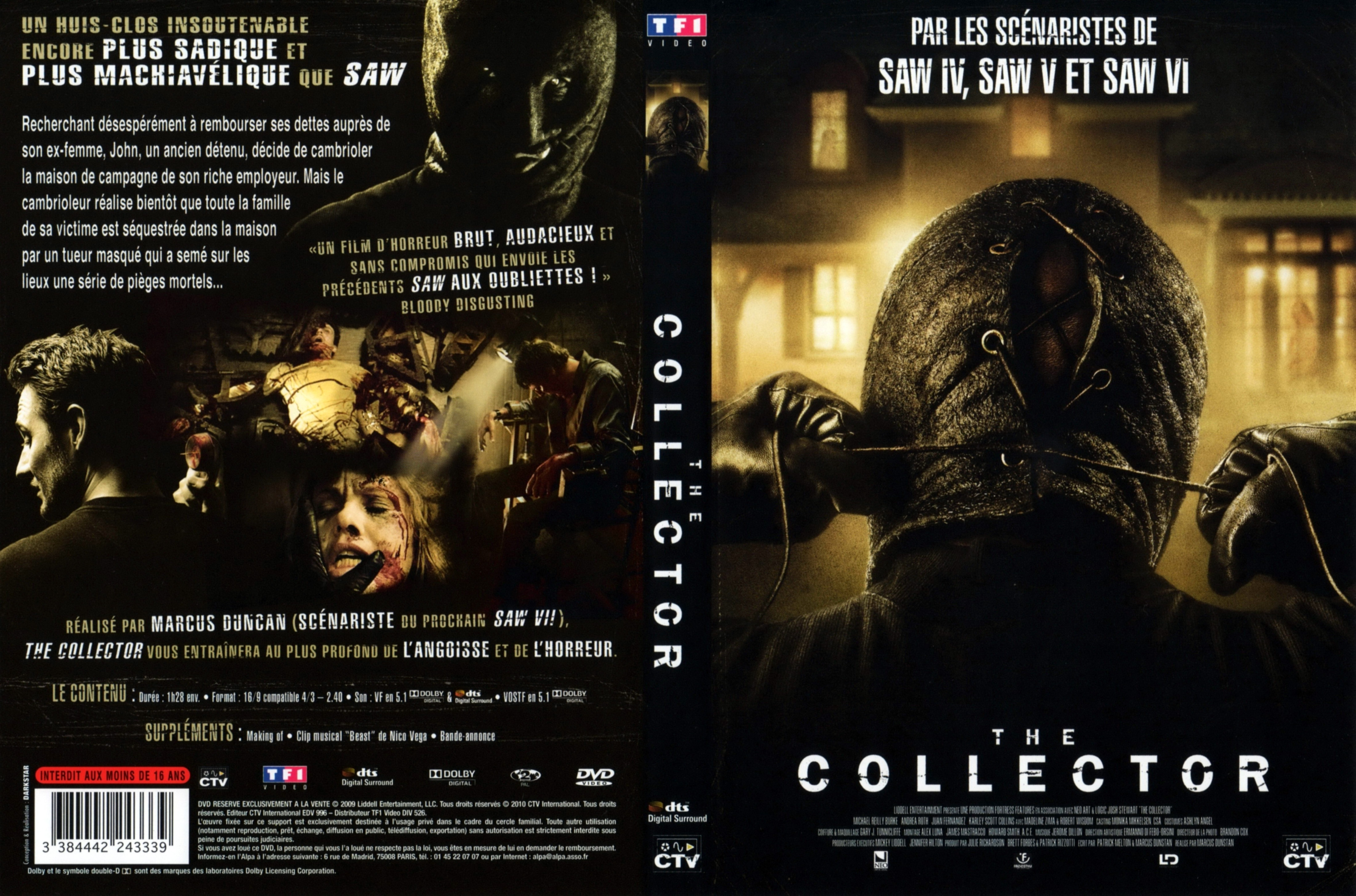 Jaquette DVD The collector (2009)