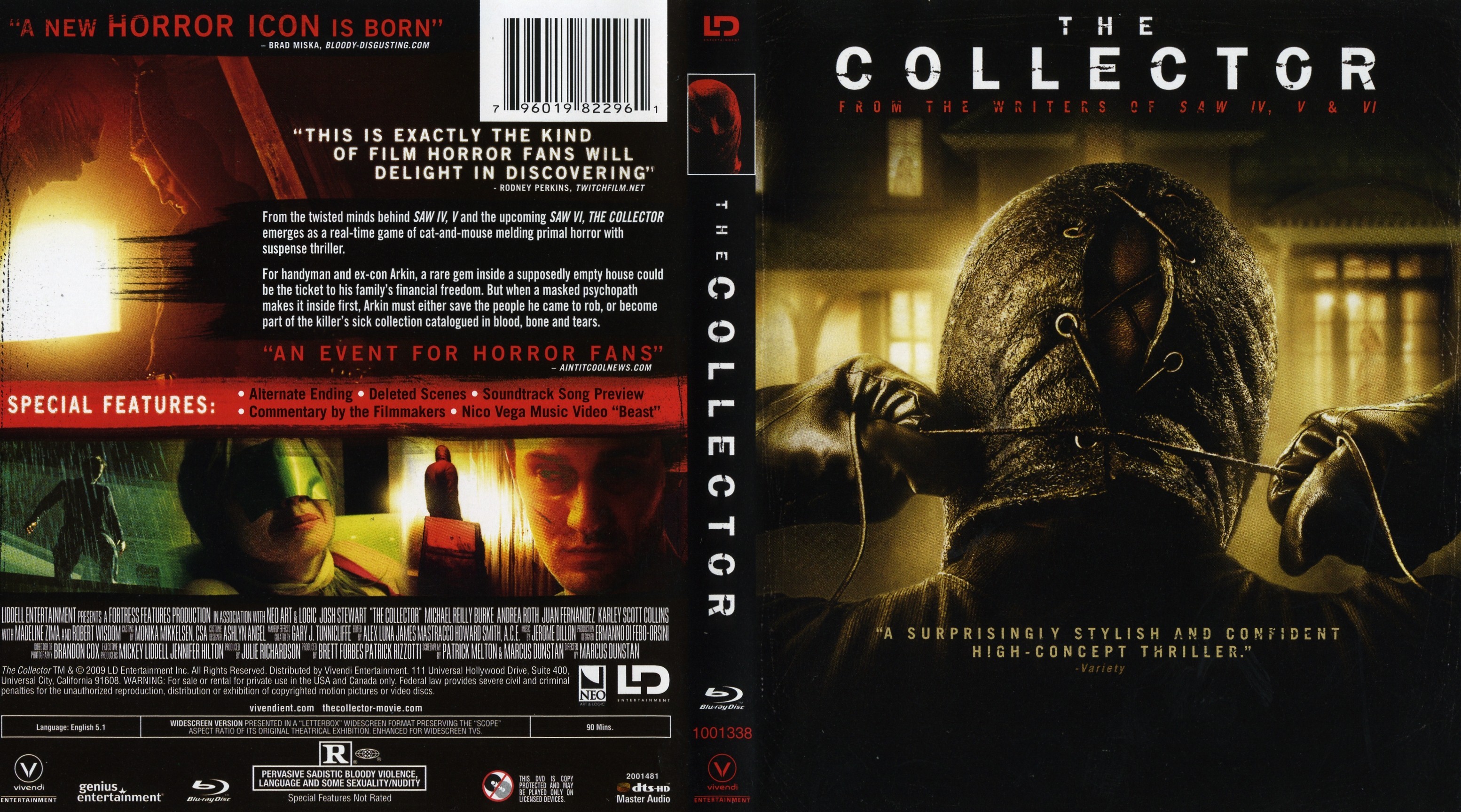 Jaquette DVD The collector (2009) Zone 1 (BLU-RAY)