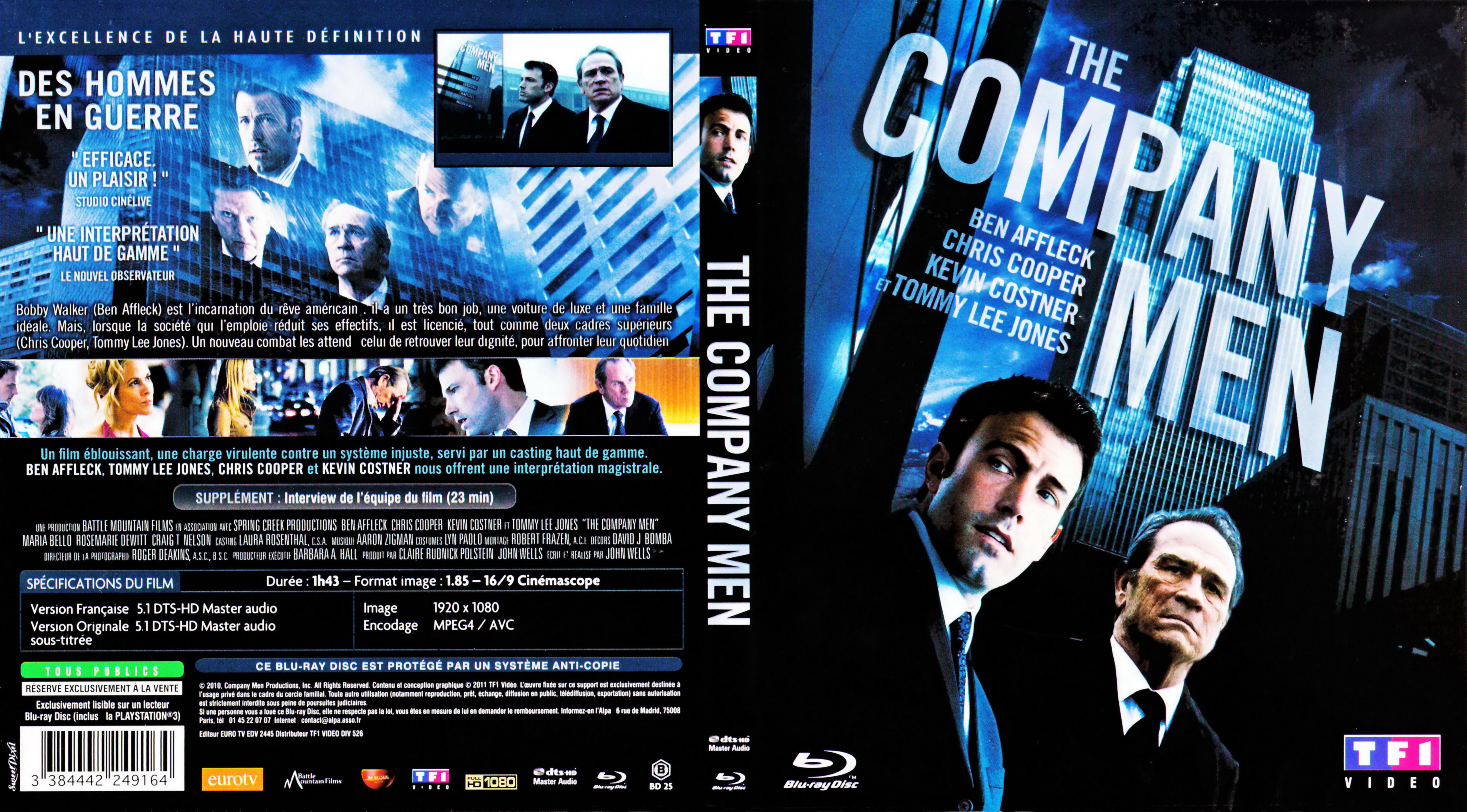 Jaquette DVD The company men (BLU-RAY)