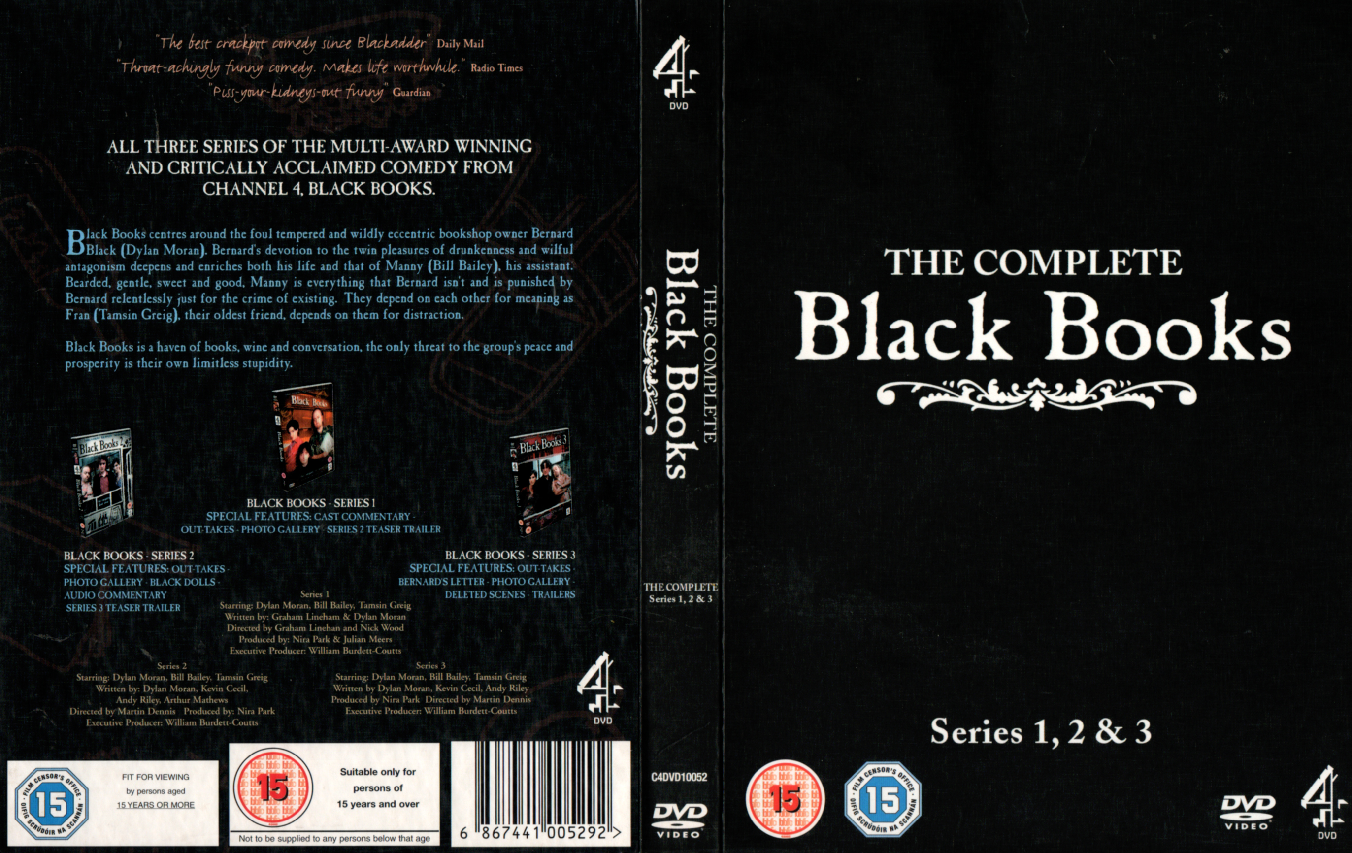 Jaquette DVD The complete Black Books Zone 1