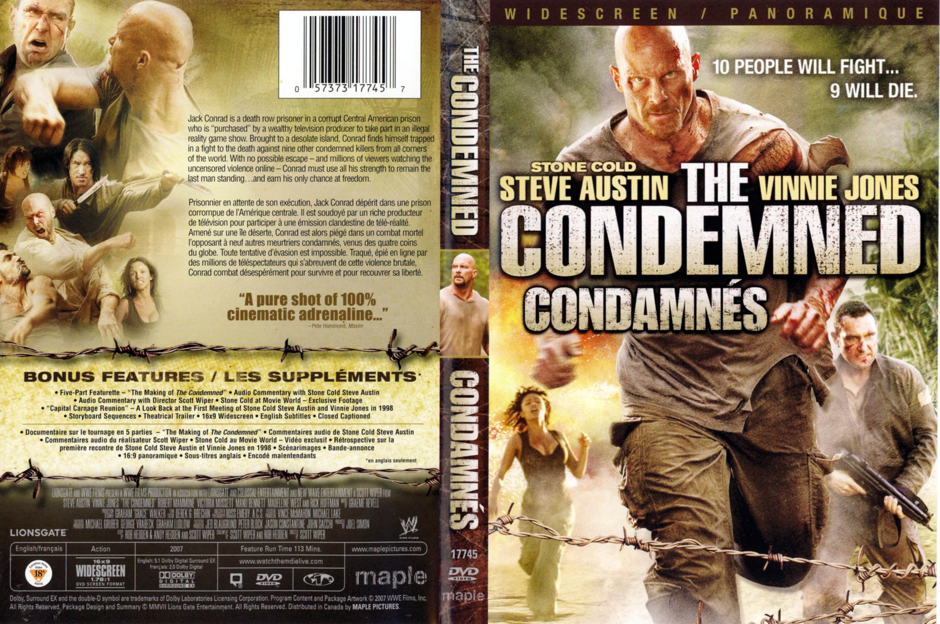 Jaquette DVD The condemned - Condamns